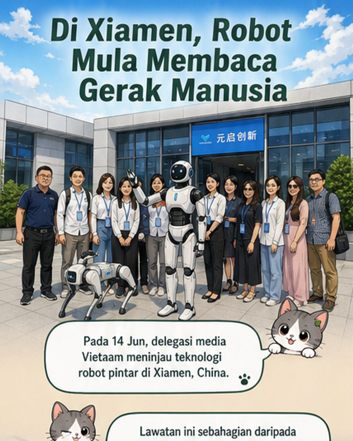 Robot Pintar China Boleh Tiru Pergerakan Anda