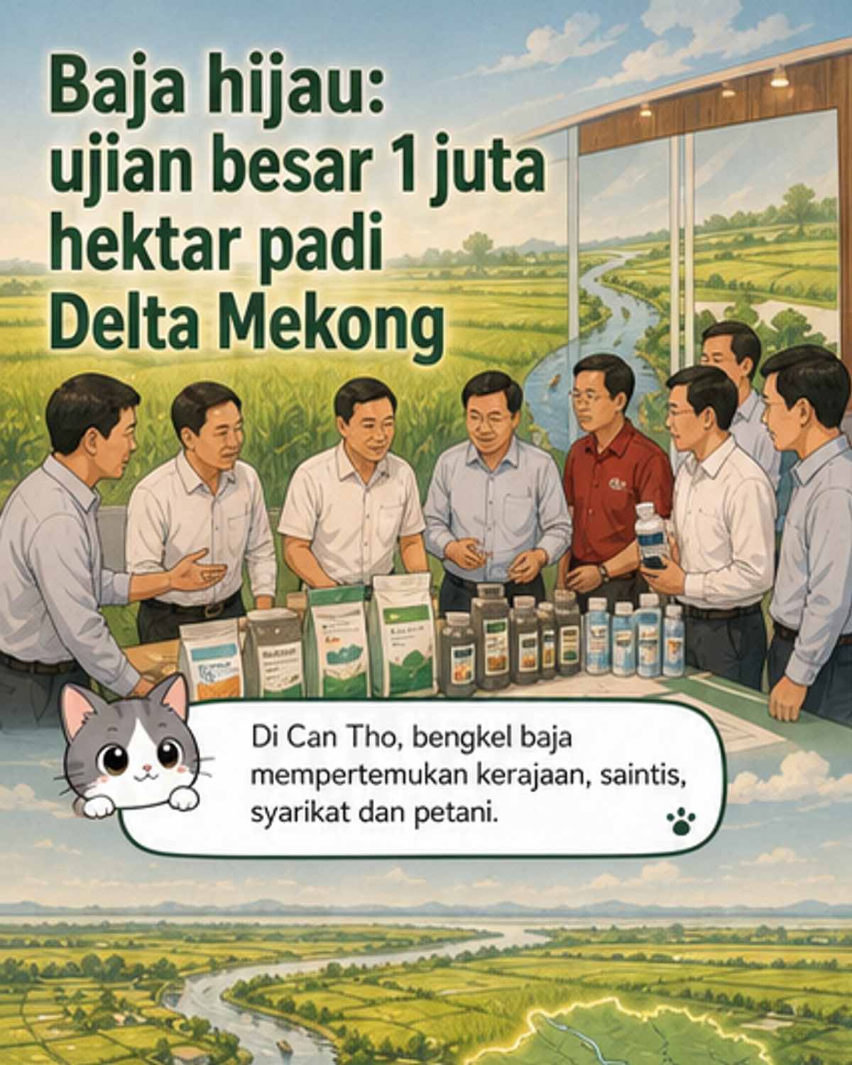 Teknologi baja canggih untuk 1 juta hektar padi