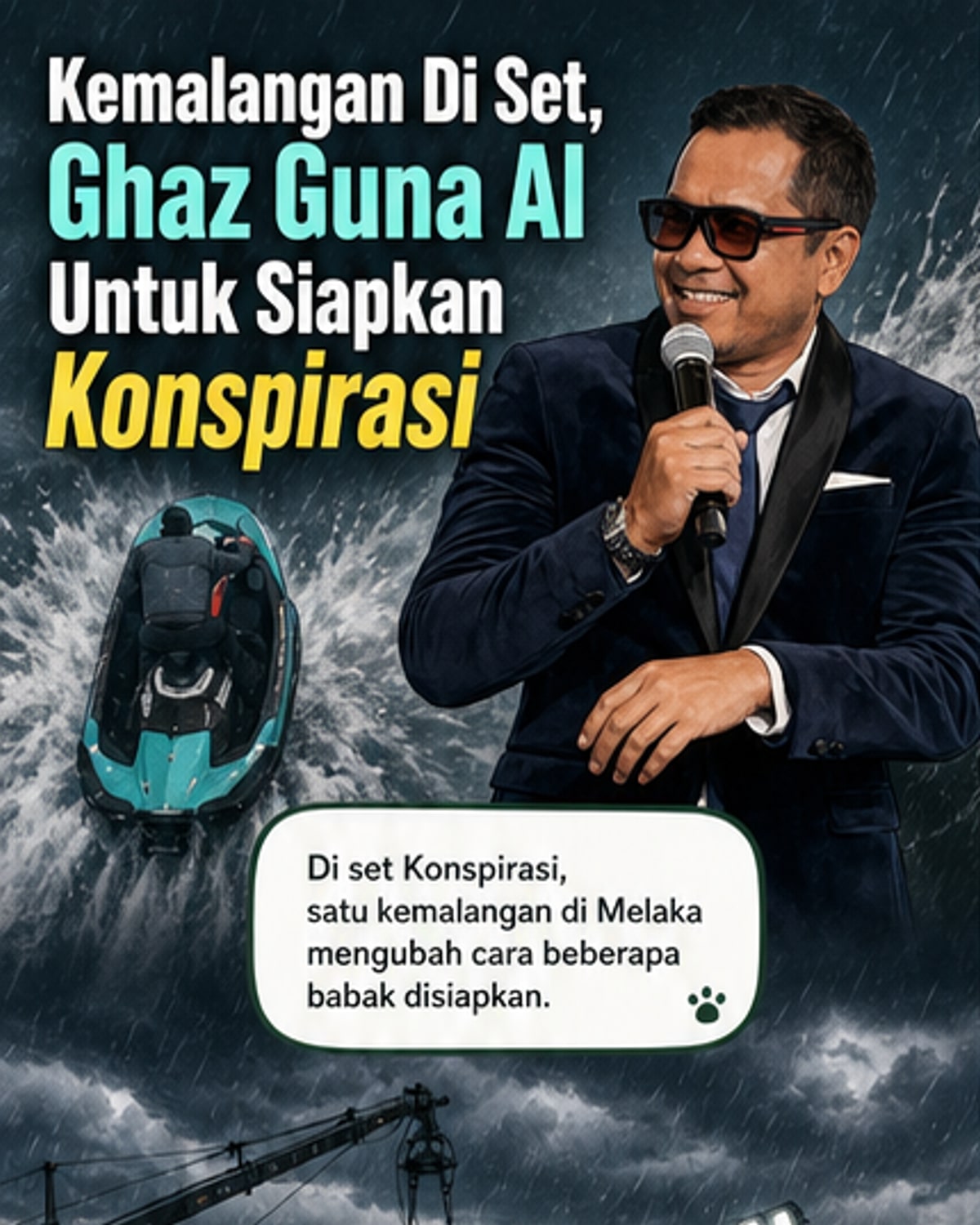 Filem 'Konspirasi' Guna AI Selepas Kecelakaan