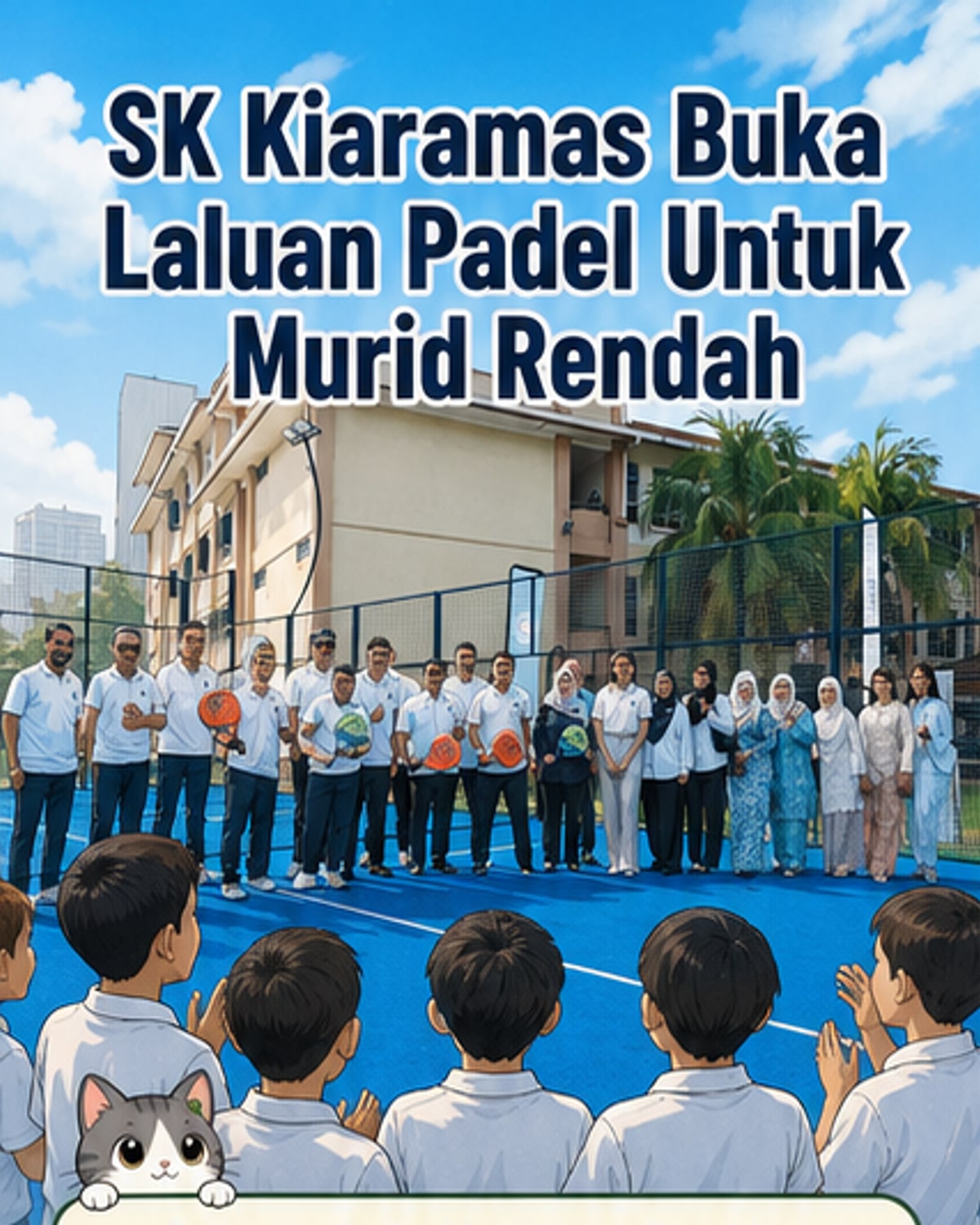 Sekolah ini buka padang padel pertama di Malaysia