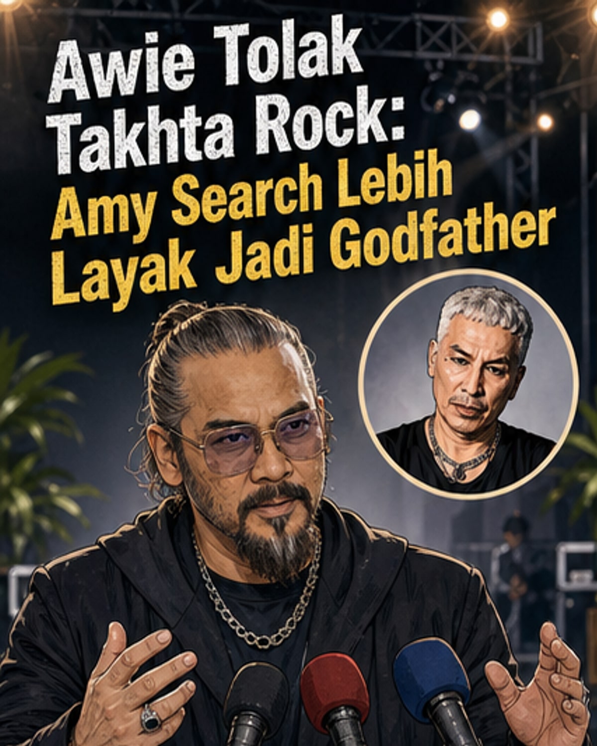 Awie Serahkan Mahkota Rock pada Amy