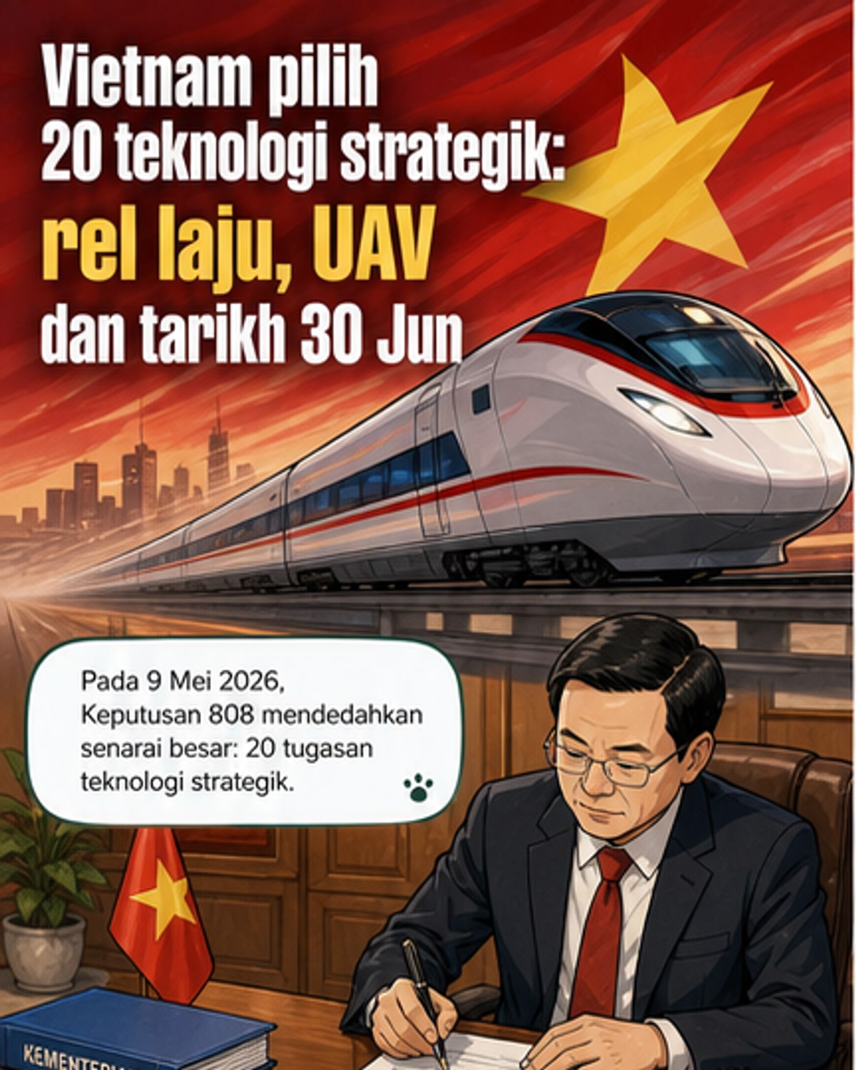 20 misi teknologi strategik Vietnam dilancarkan