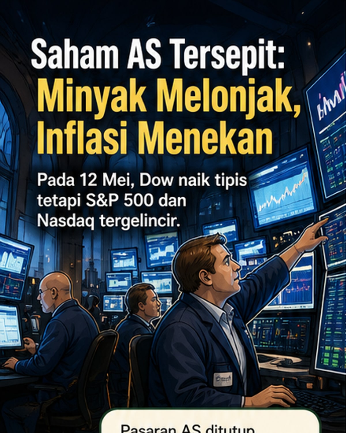 Pasaran AS Terbelah di Tengah Lonjakan Minyak