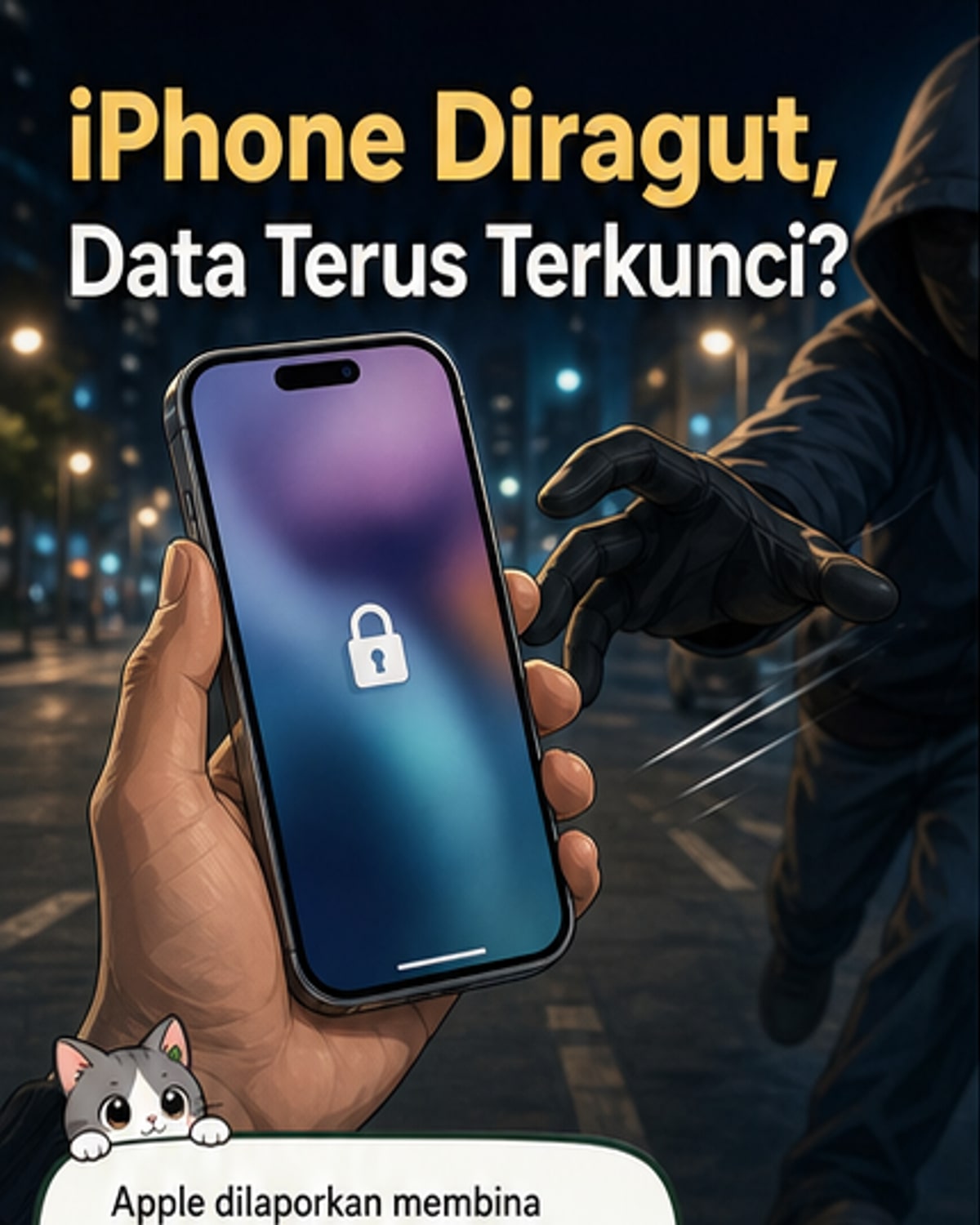 Apple bina iPhone yang kunci sendiri jika dirampas