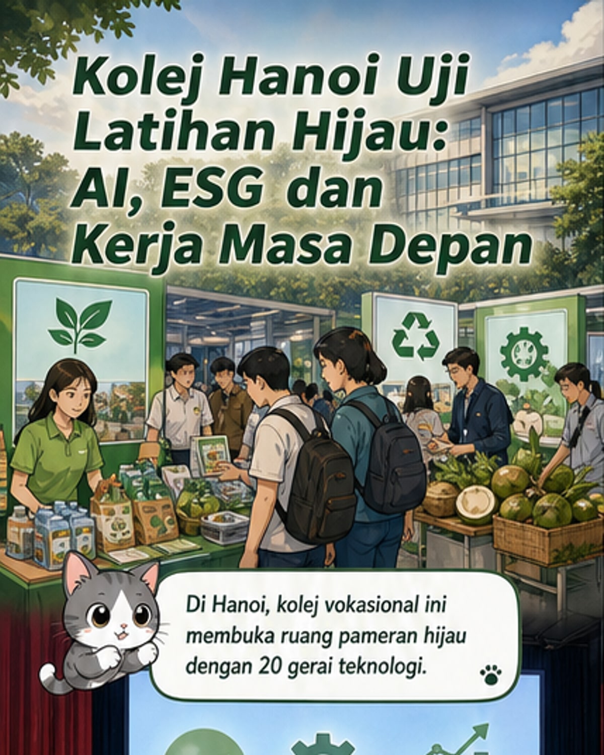 Kolej Teknologi Tinggi Hanoi latih tenaga kerja hijau digital