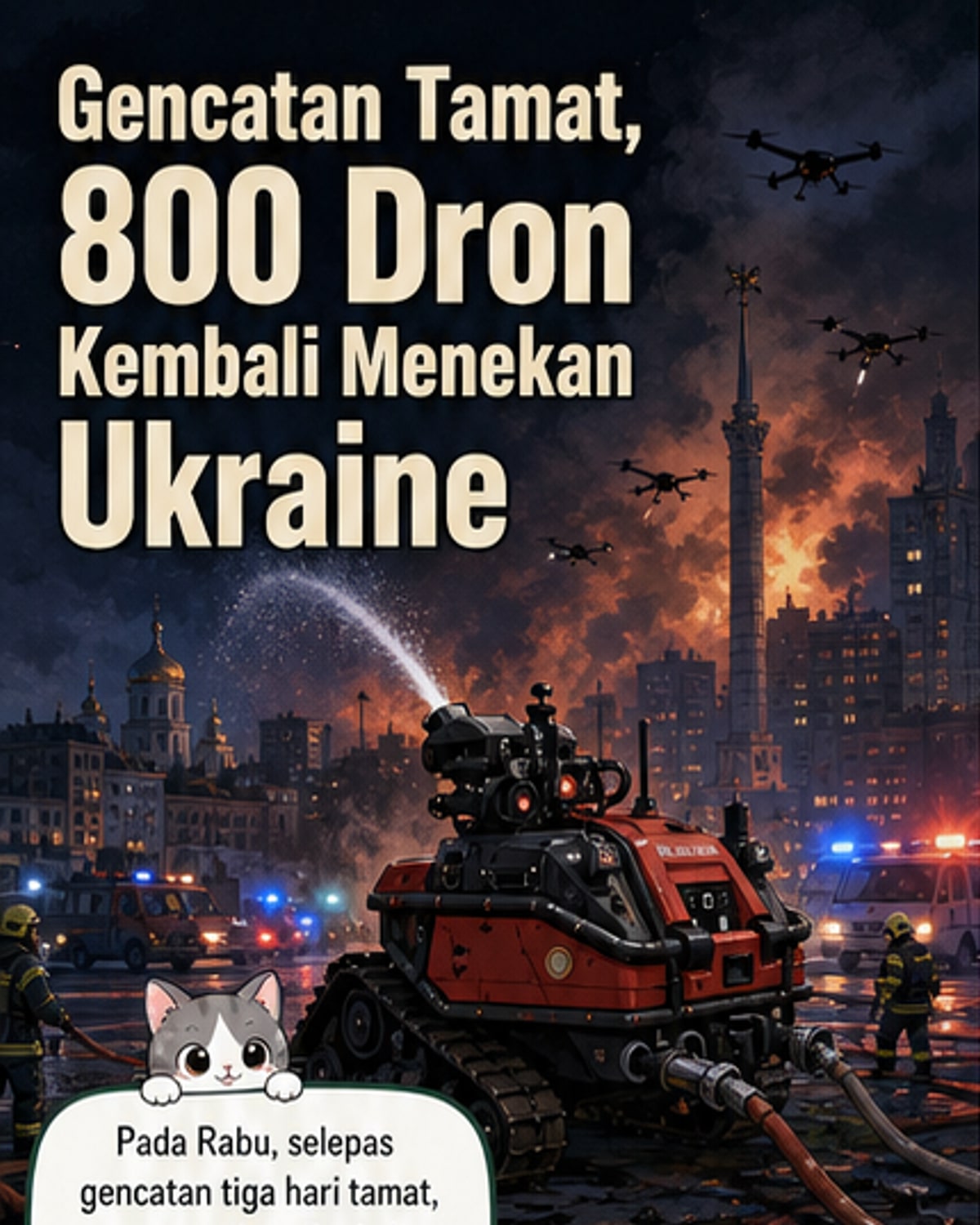 Serangan Dron Rusia Kembali Meningkat