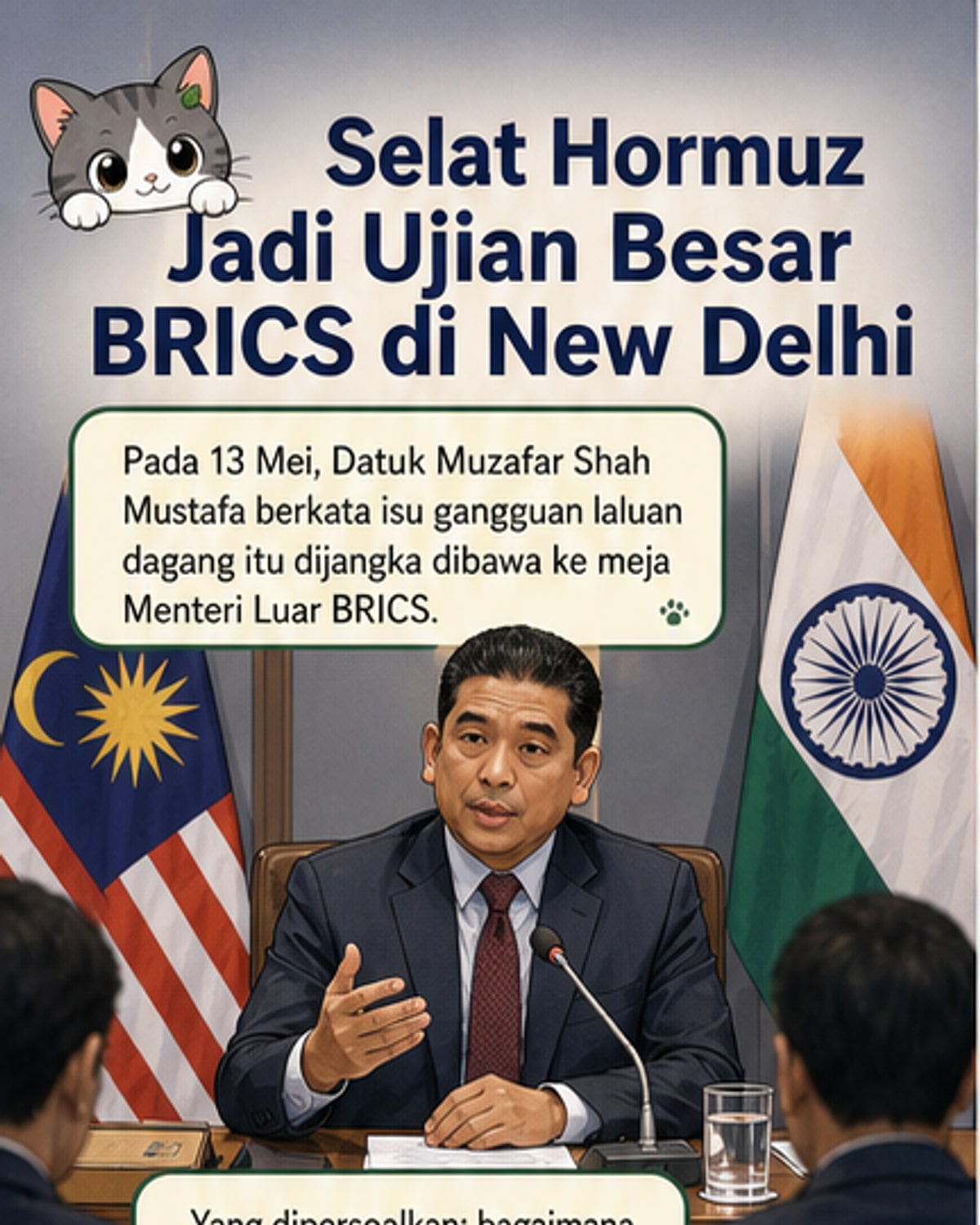 BRICS Bincang Gangguan Selat Hormuz