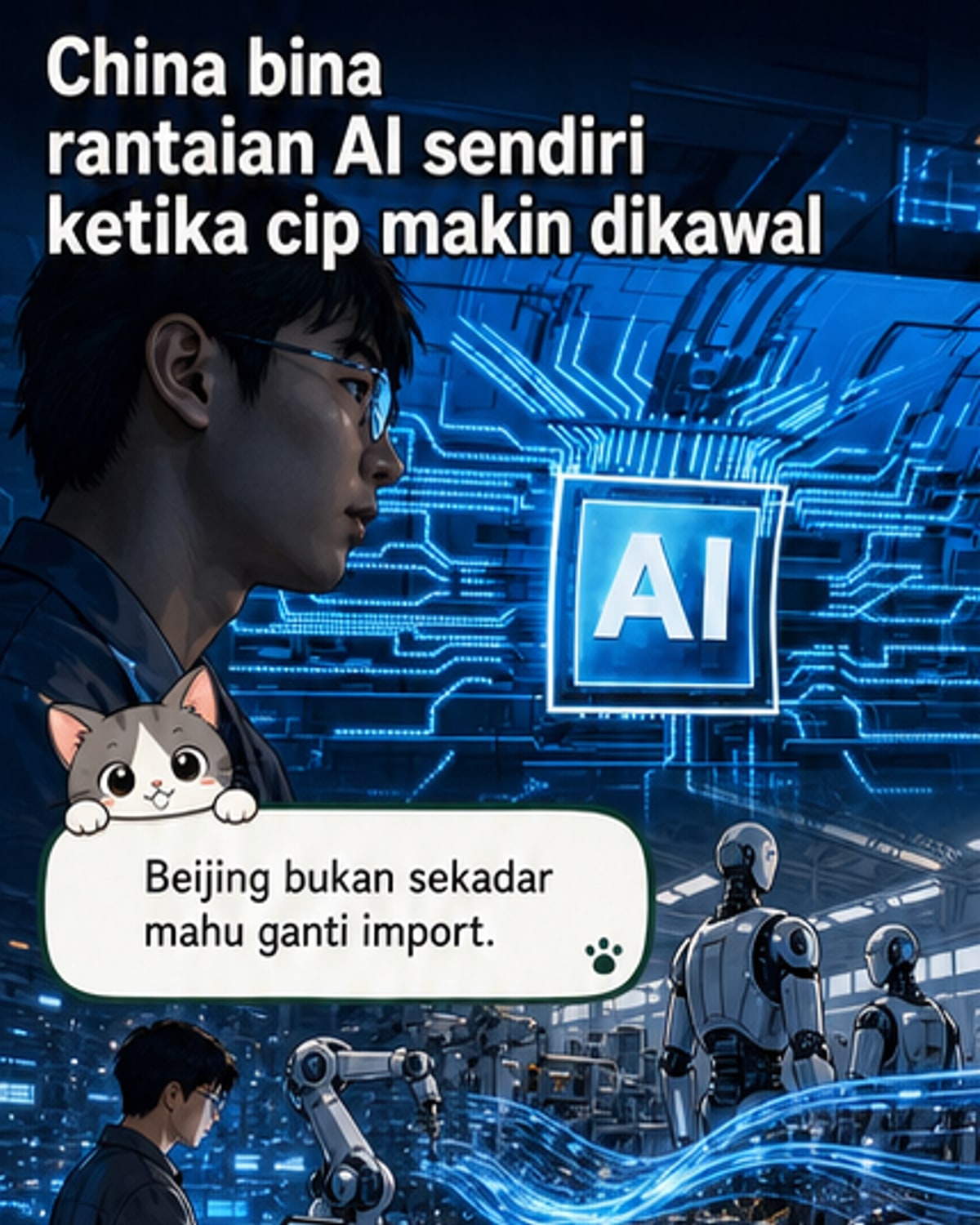China bina ekosistem AI lengkap
