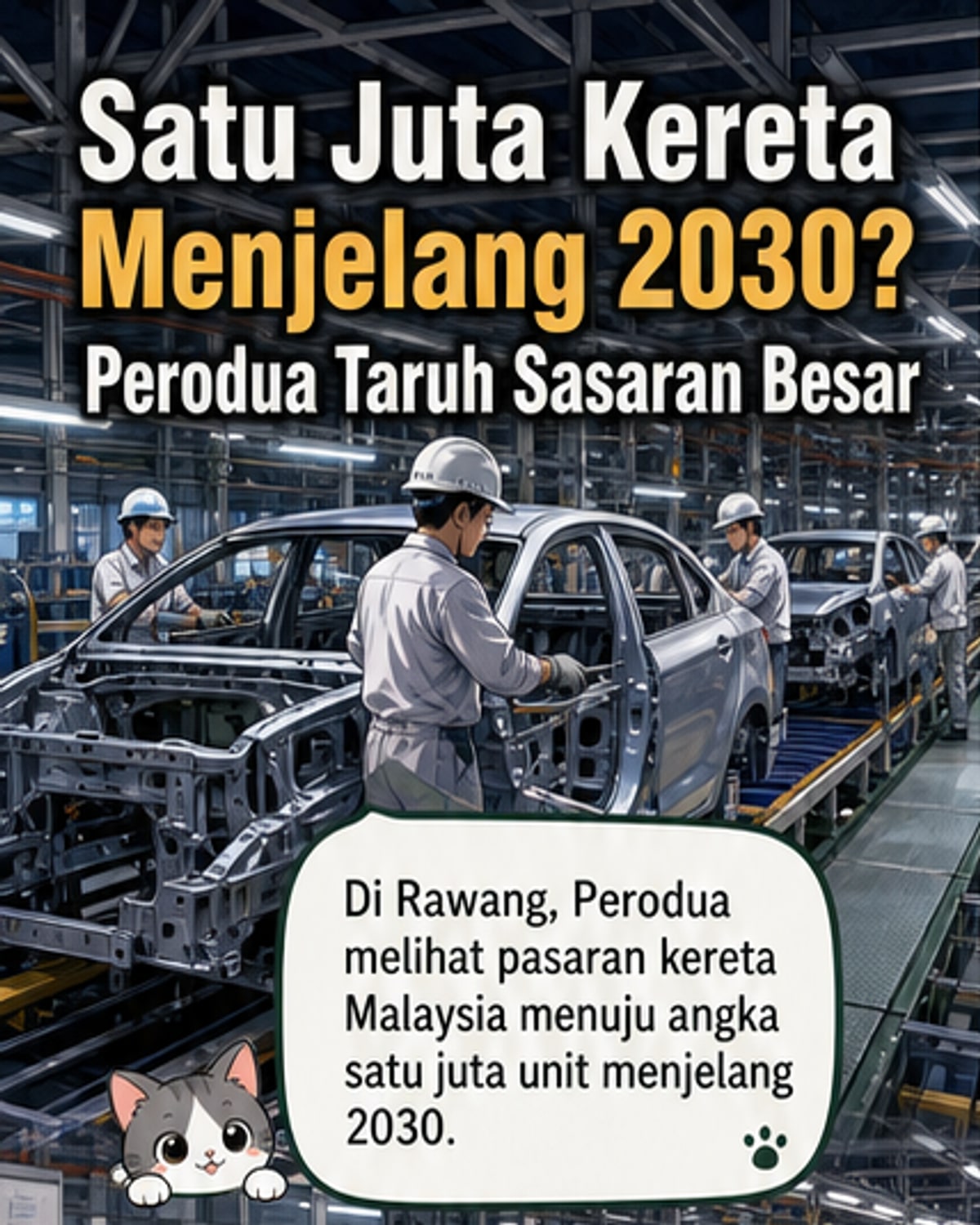Perodua unjur TIV capai 1 juta menjelang 2030