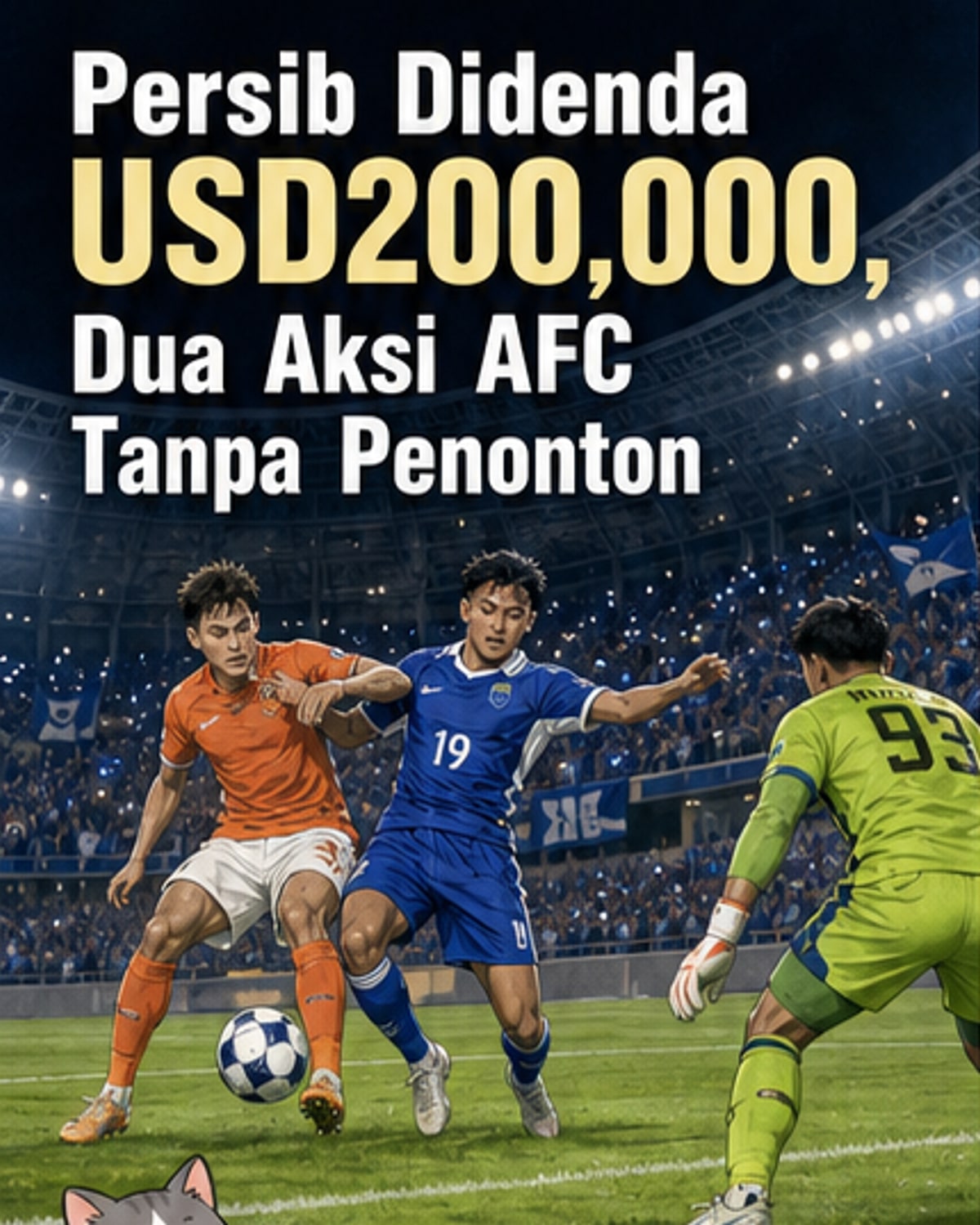 Persib kena denda, stadium ditutup dua perlawanan