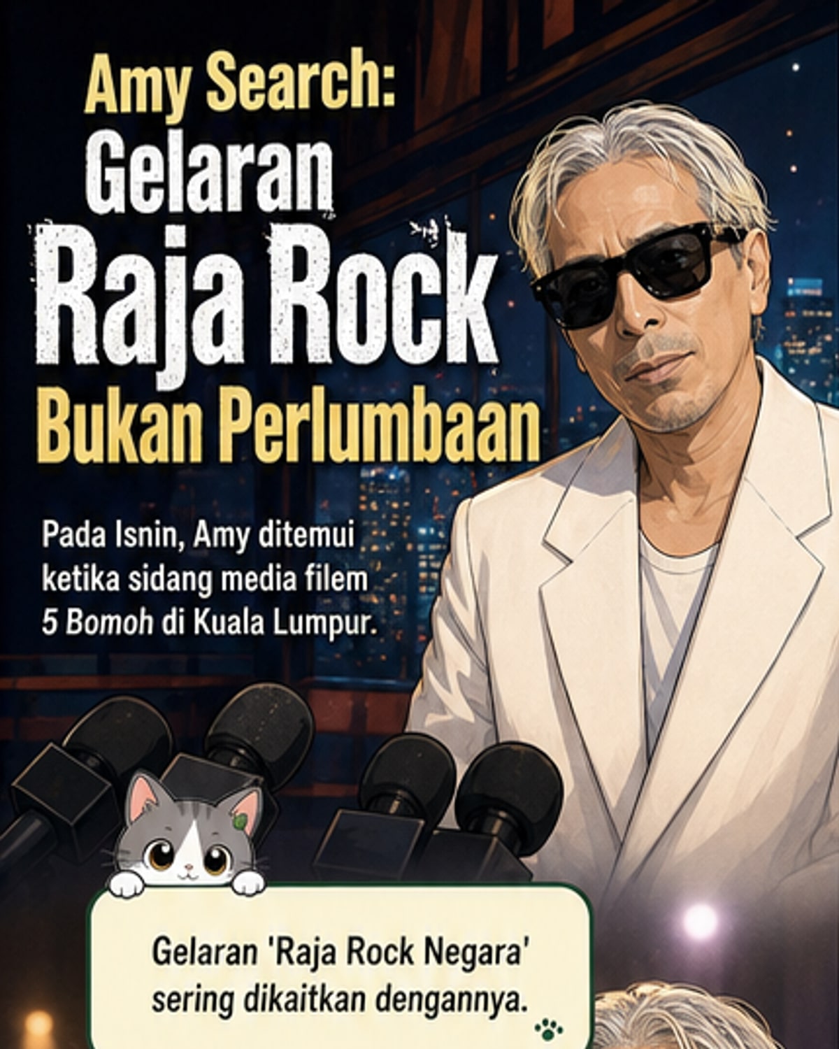Amy Search Tolak Gelaran 'Raja Rock'