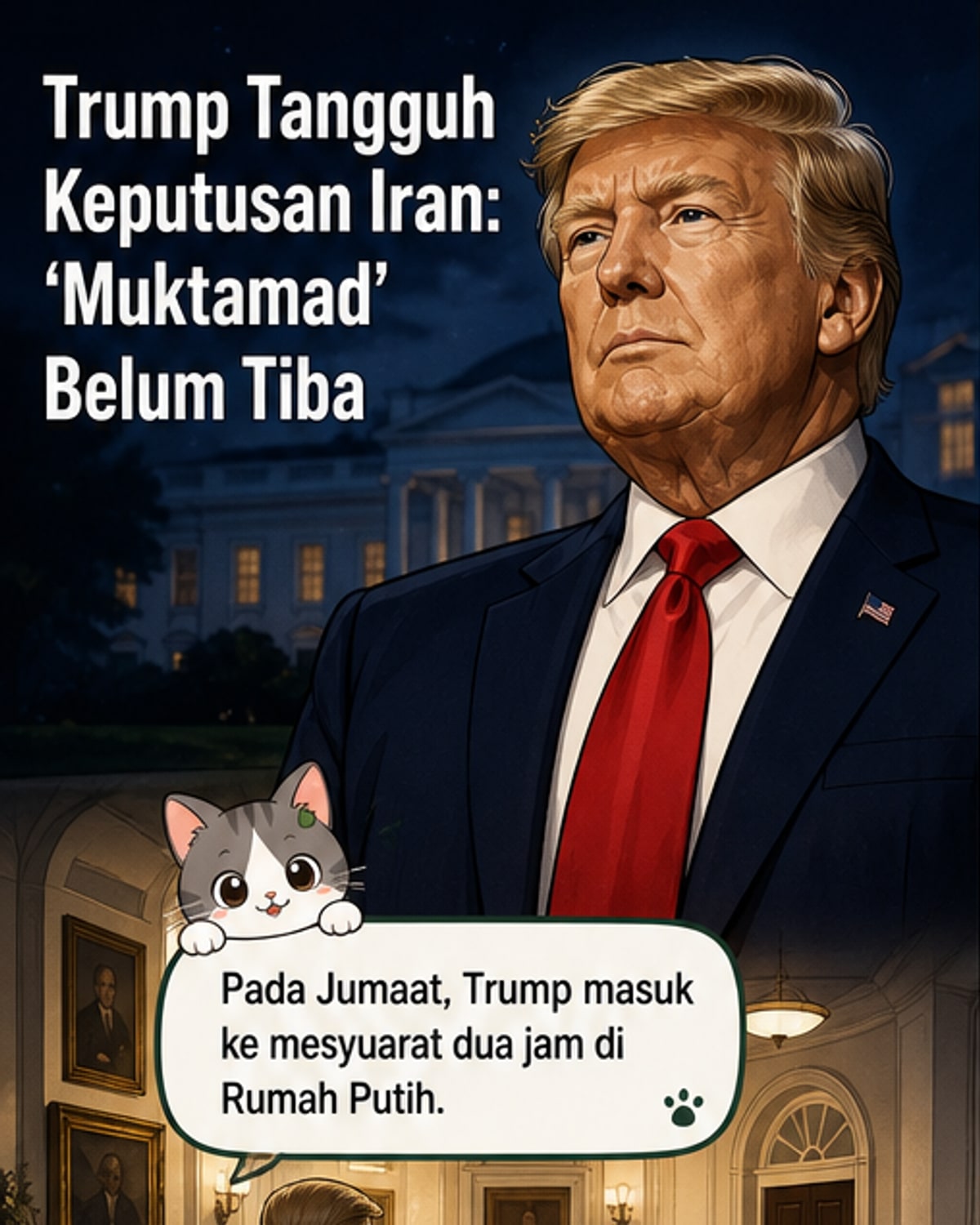 Trump tangguh keputusan perjanjian Iran