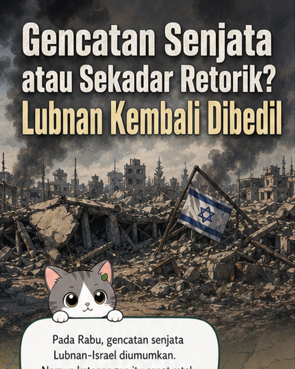 Gencatan senjata Lubnan-Israel retorik semata