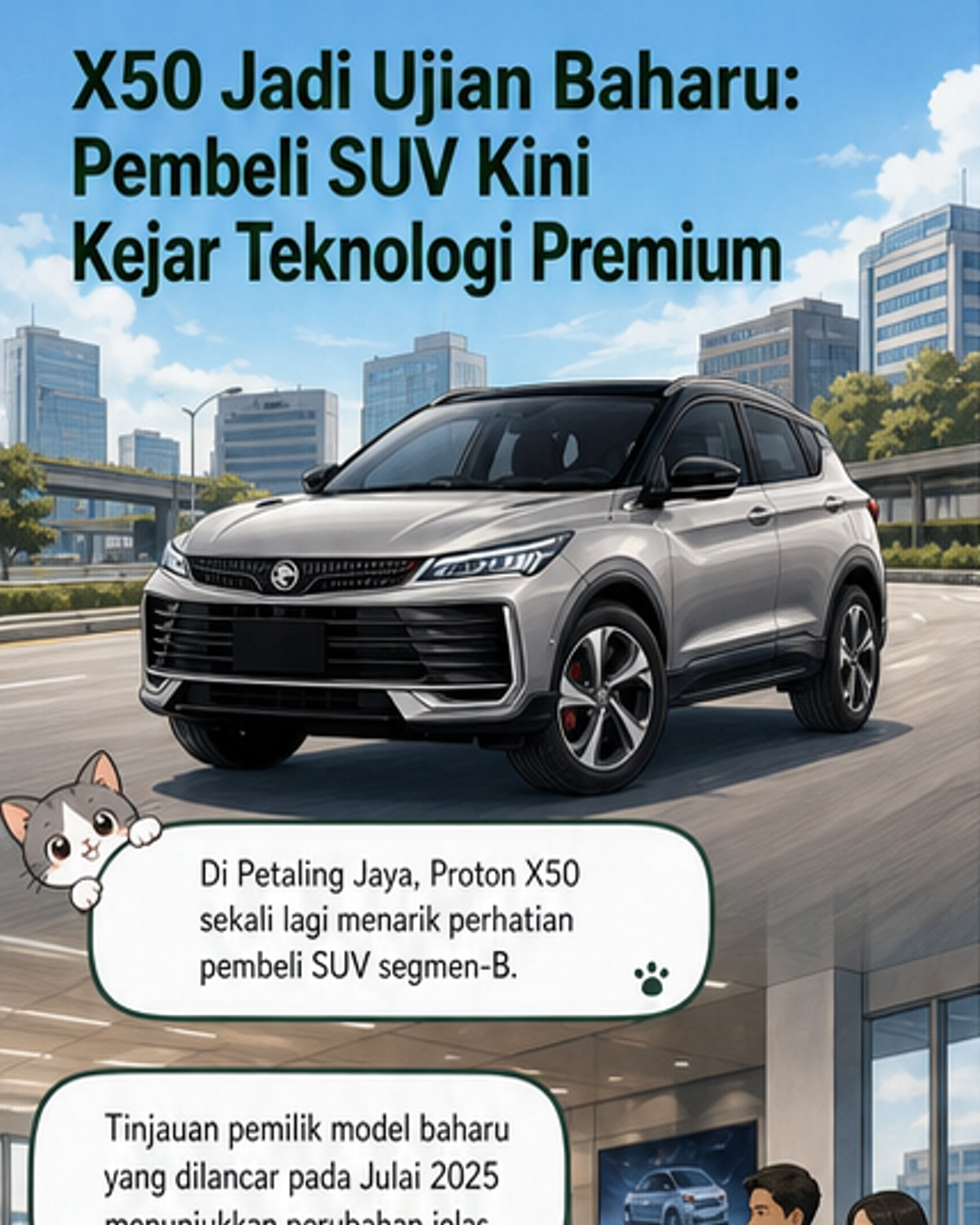 Proton X50 Tarik Minat dengan Teknologi Premium