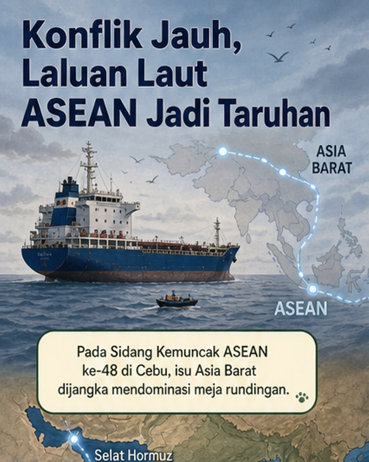 ASEAN Fokus Keselamatan Laluan Laut Global