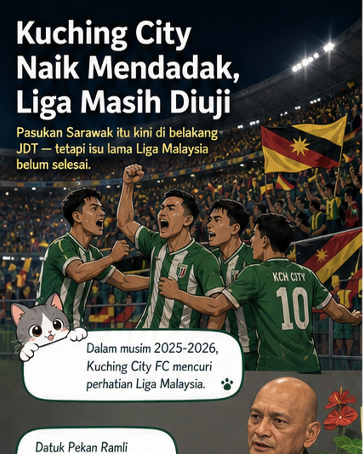Kuching City Gemparkan Liga Malaysia