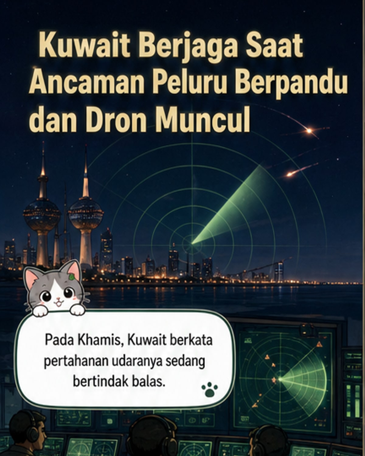 Kuwait aktifkan pertahanan udara