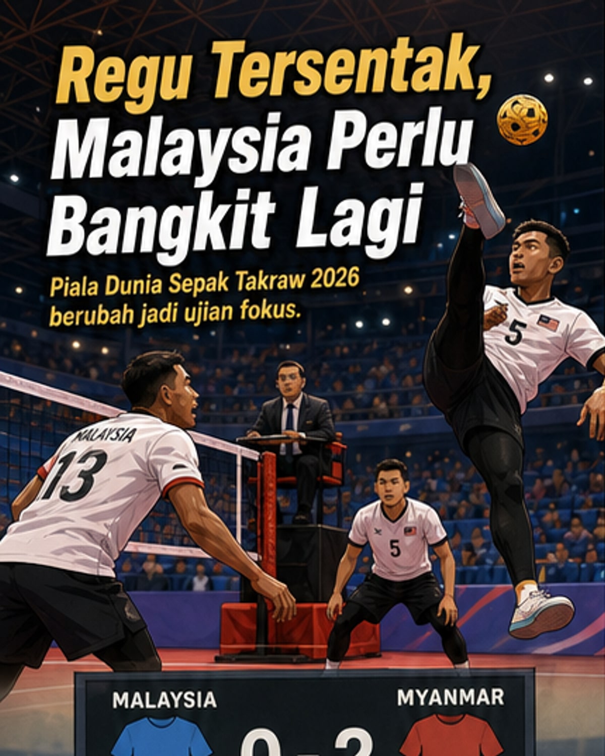 Malaysia Juara Kuadran, Gagal di Regu