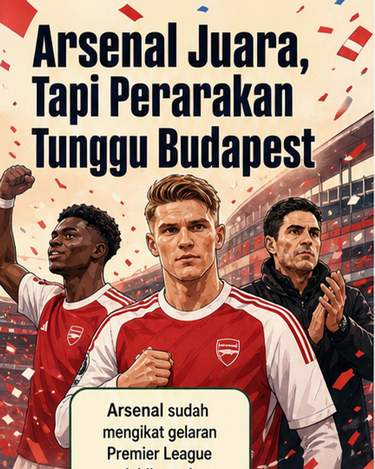 Arsenal rai dua trofi besar dalam satu perarakan