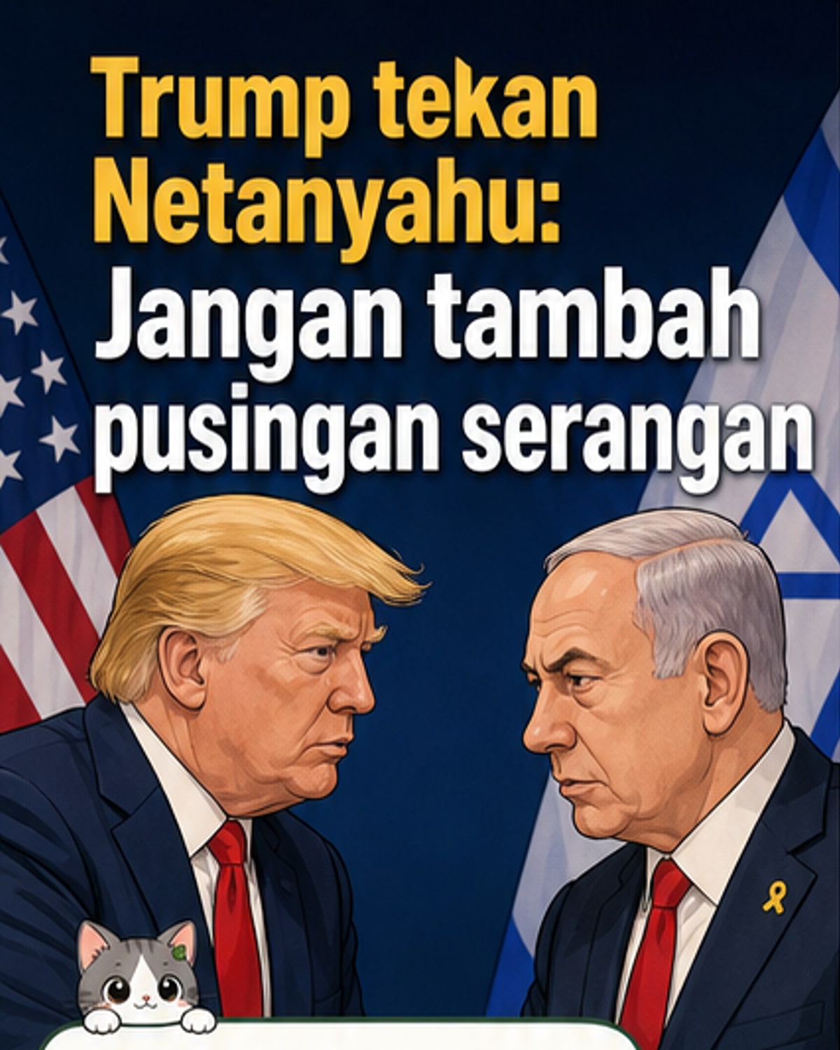 Trump mahu cegah Israel balas serangan Iran