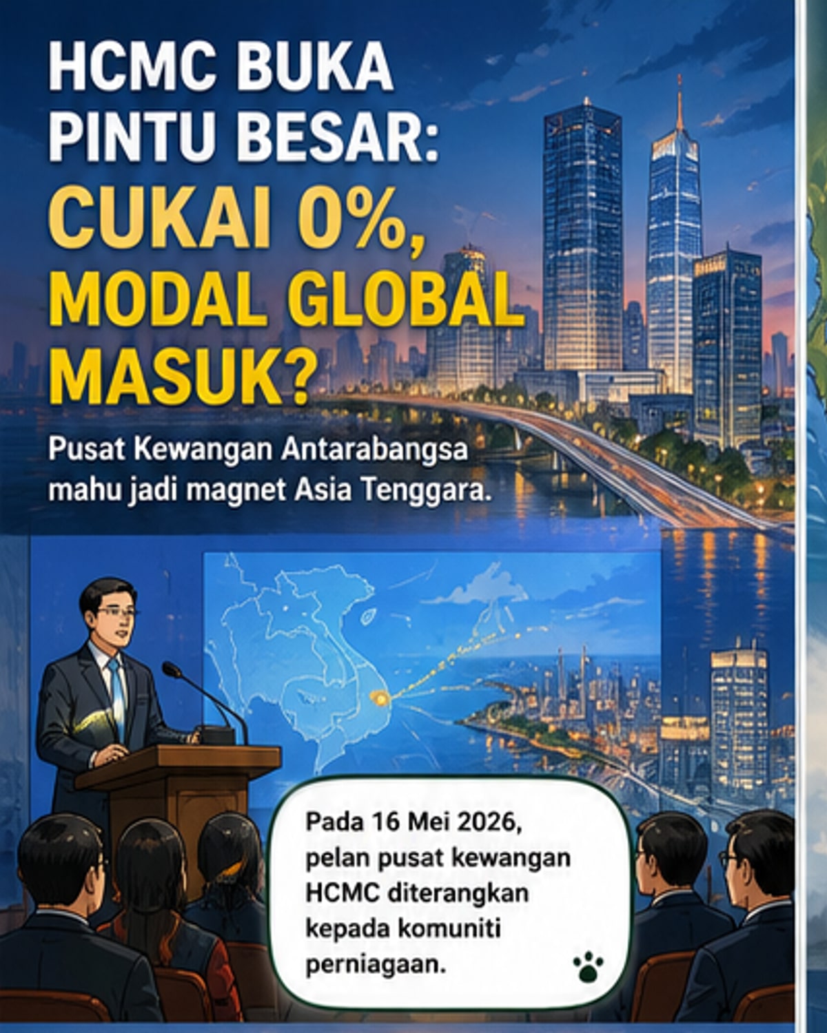 Ho Chi Minh City Tarik Pelabur Global