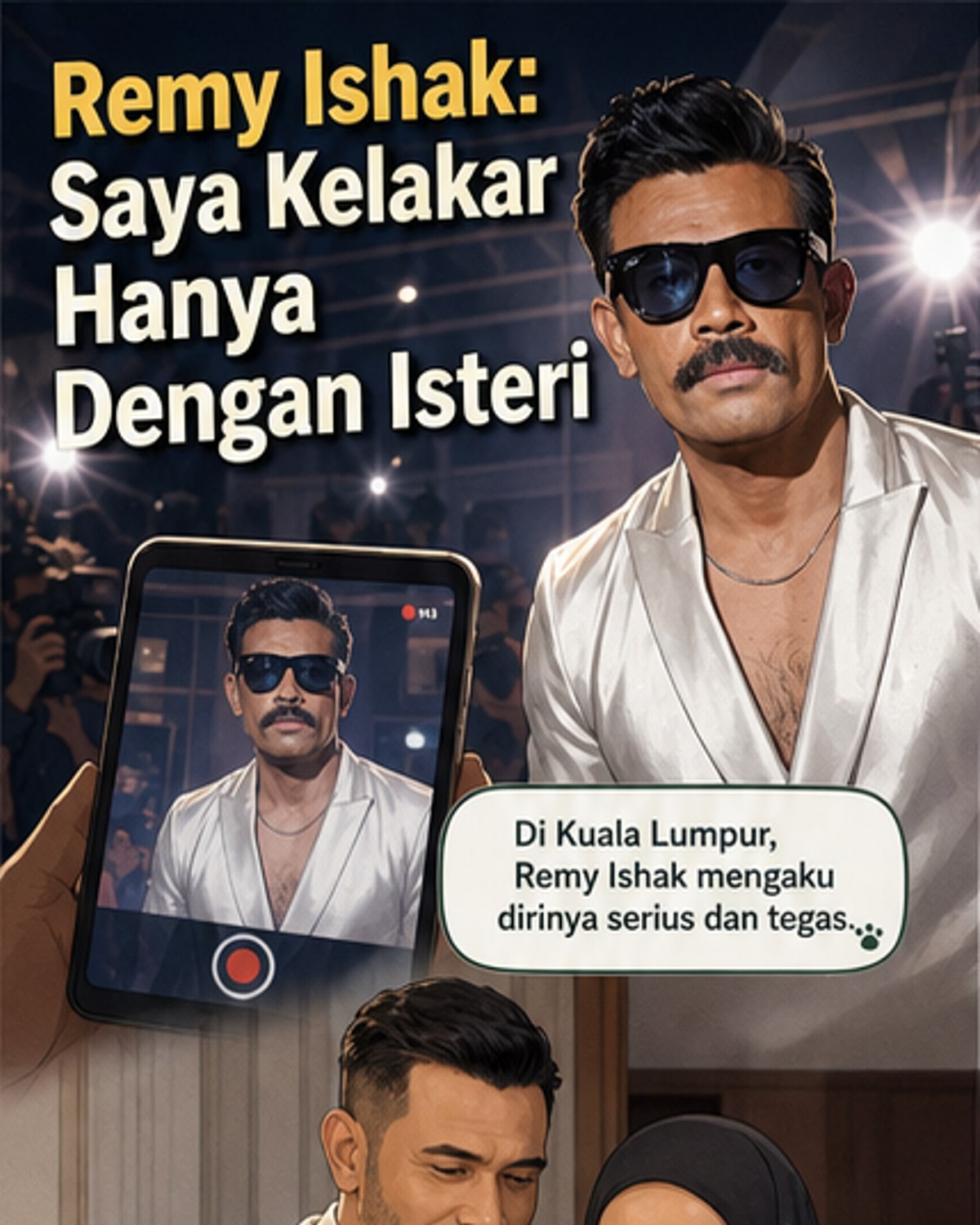 Remy Ishak: Saya serius, kelakar hanya dengan isteri