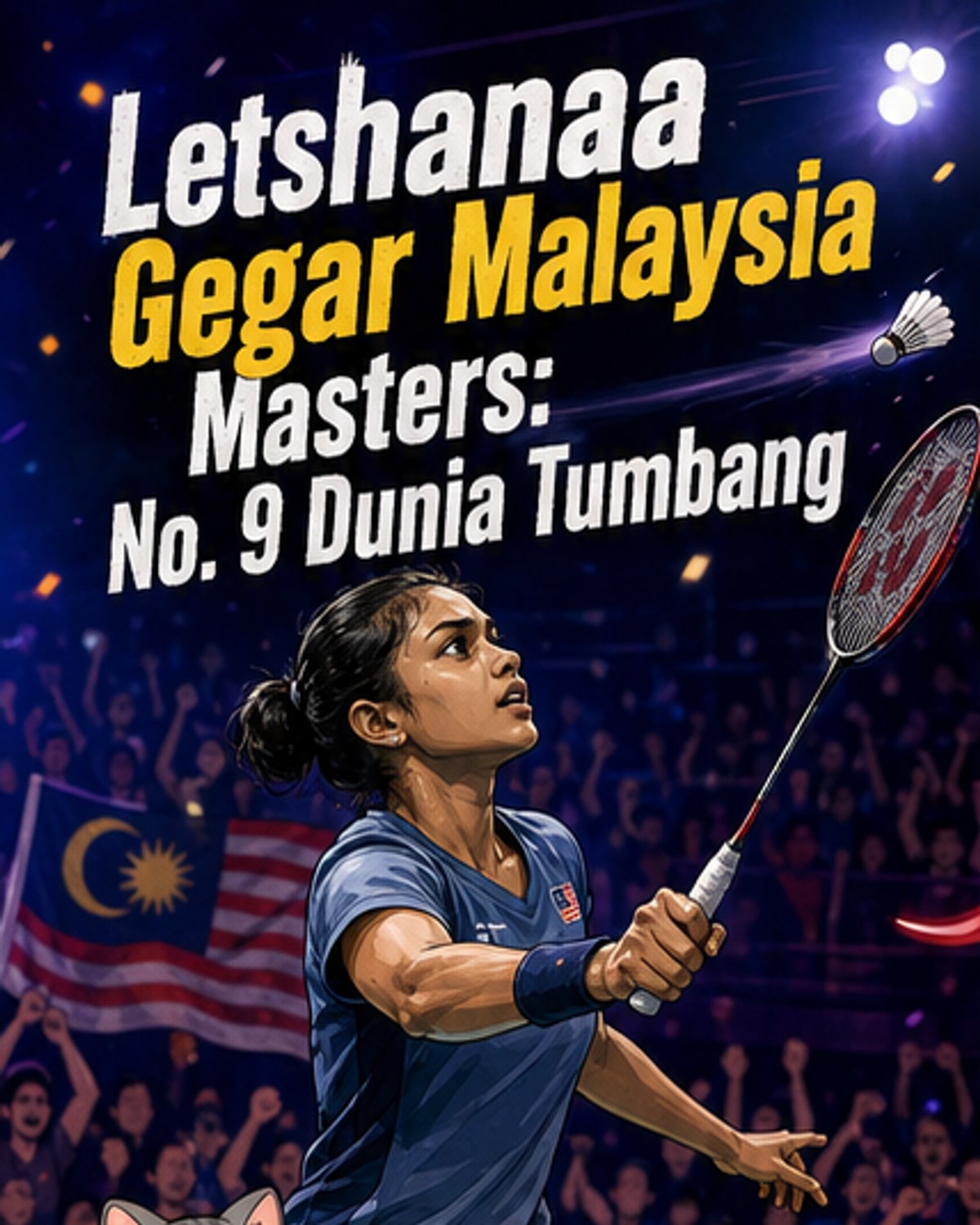 Letshanaa tewaskan pemain ke-9 dunia
