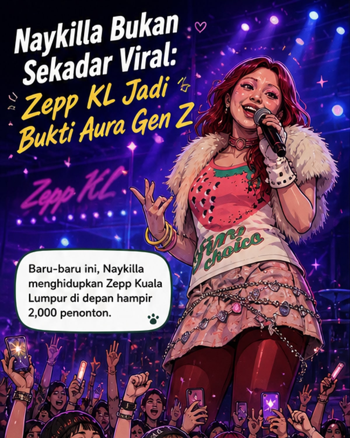 Naykilla Gemparkan Zepp KL