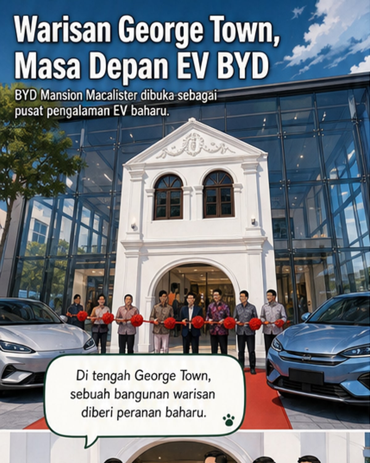 BYD buka bilik pameran mewah di George Town