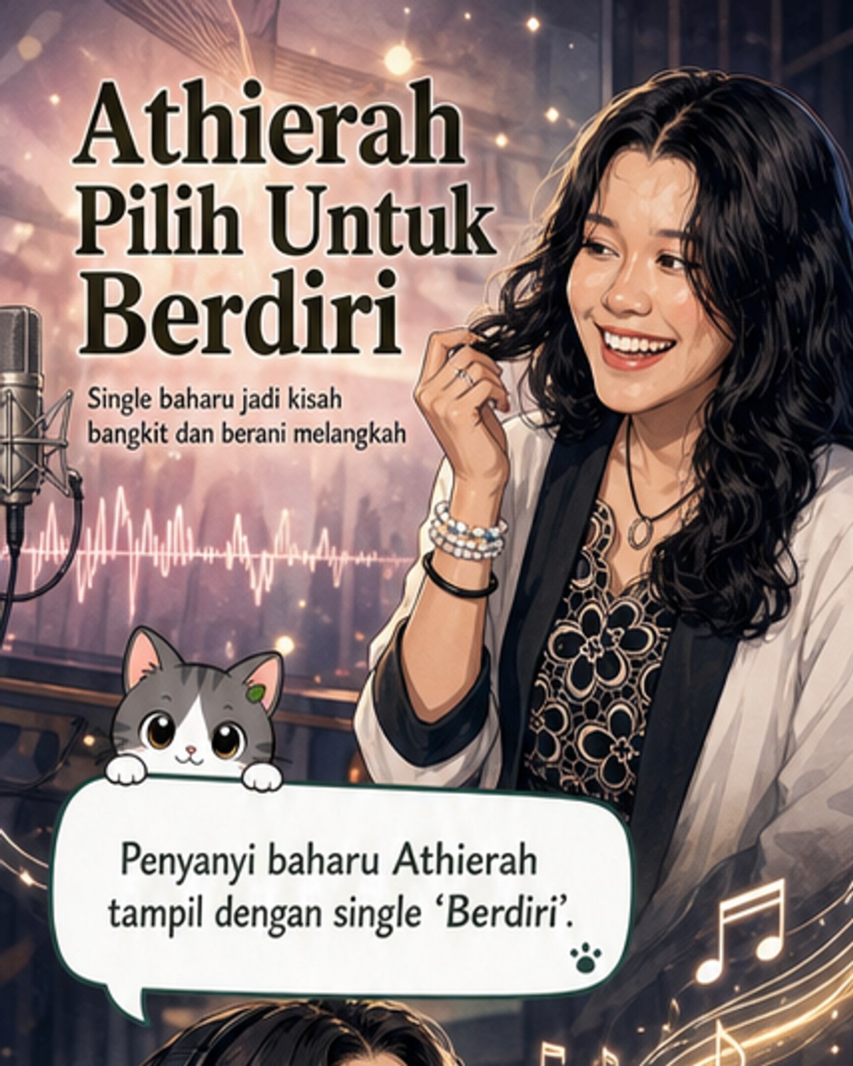 Athierah Luncurkan Lagu 'Berdiri'