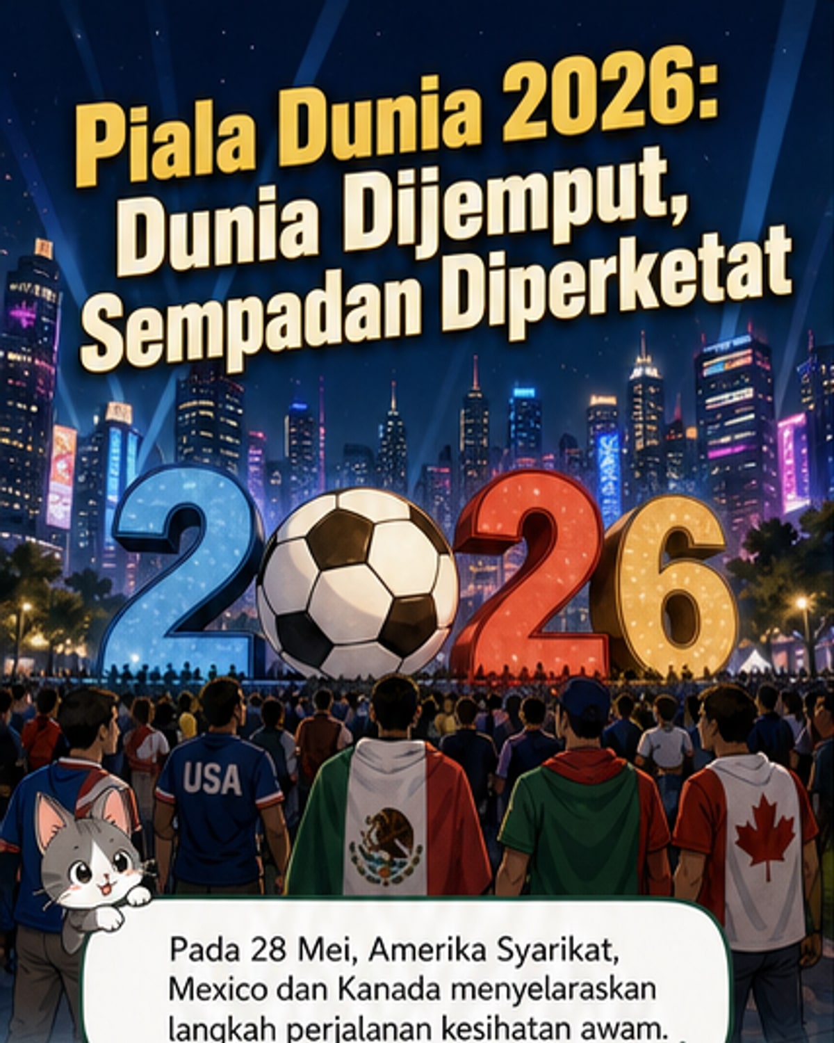 Langkah Kesihatan Diperketat Jelang Piala Dunia 2026