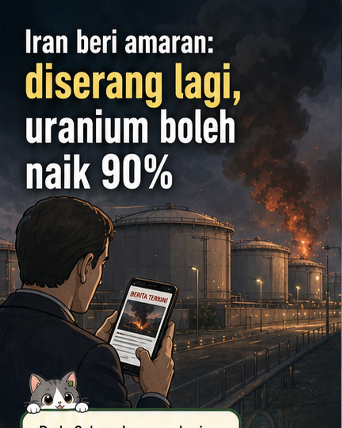 Iran ancam perkaya uranium 90% jika diserang