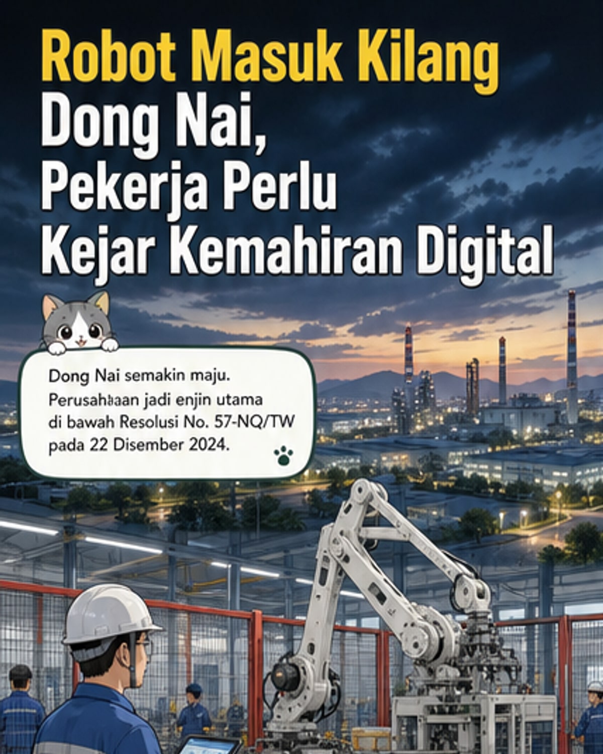 Buruh & Kilang Pintar di Dong Nai