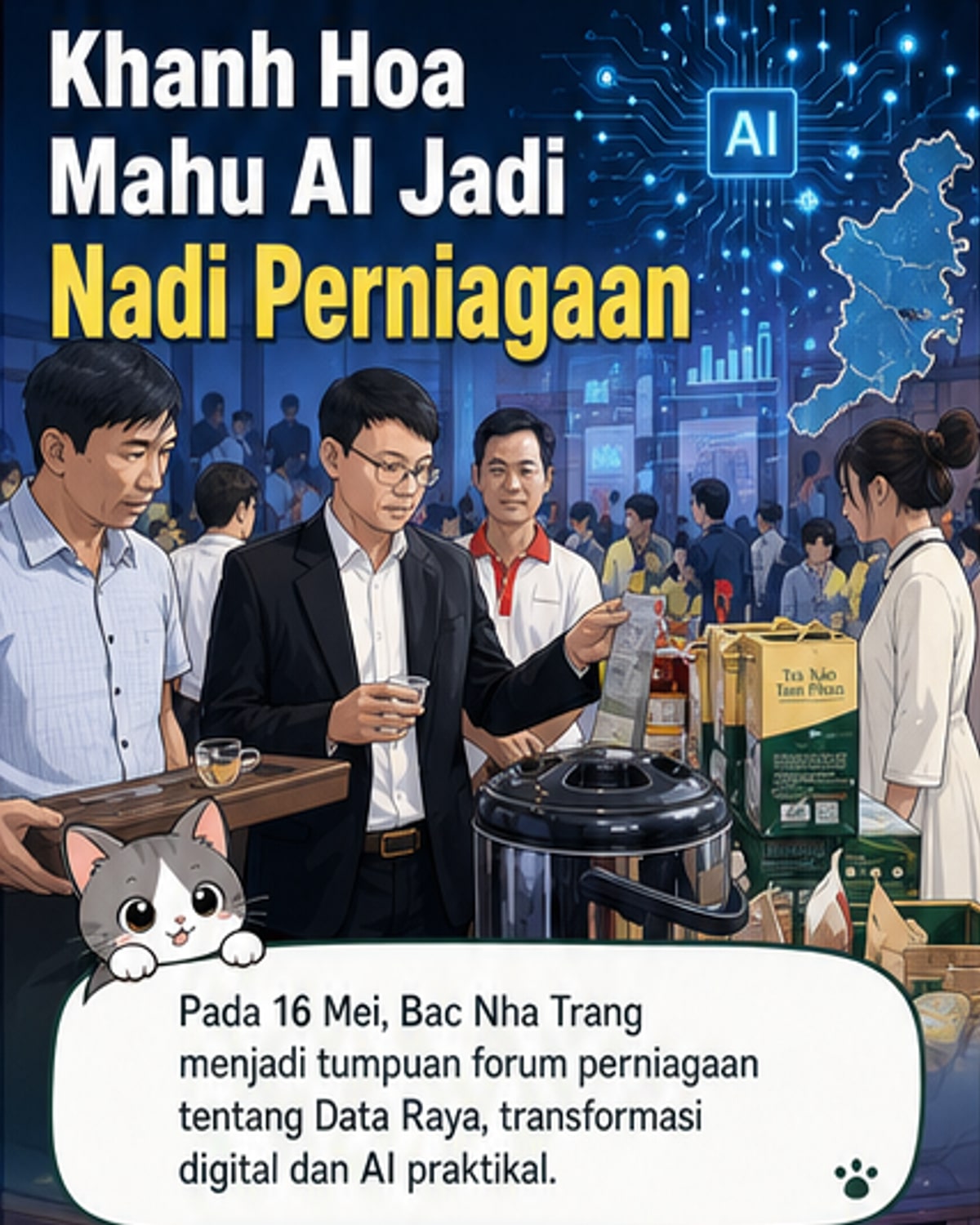 Vietnam galakkan perniagaan guna AI dan data