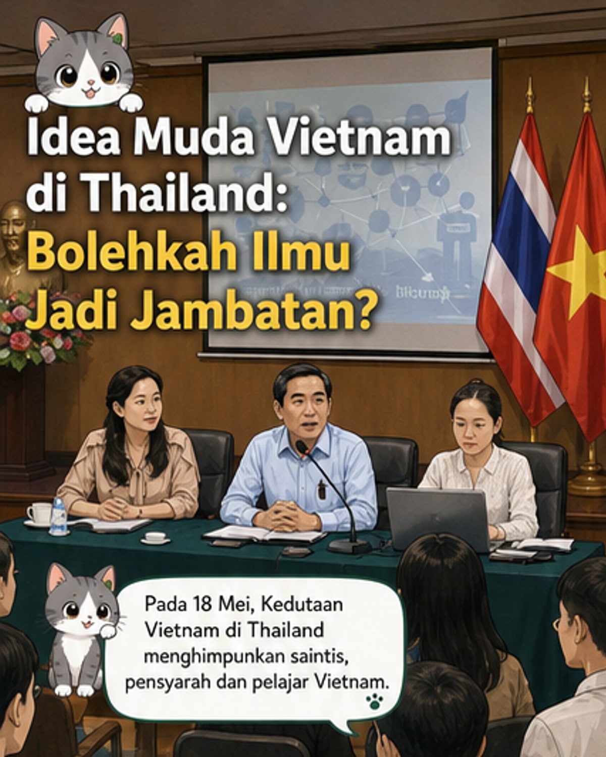 Intelektual Muda Vietnam di Thailand Dorong Kerjasama S&T