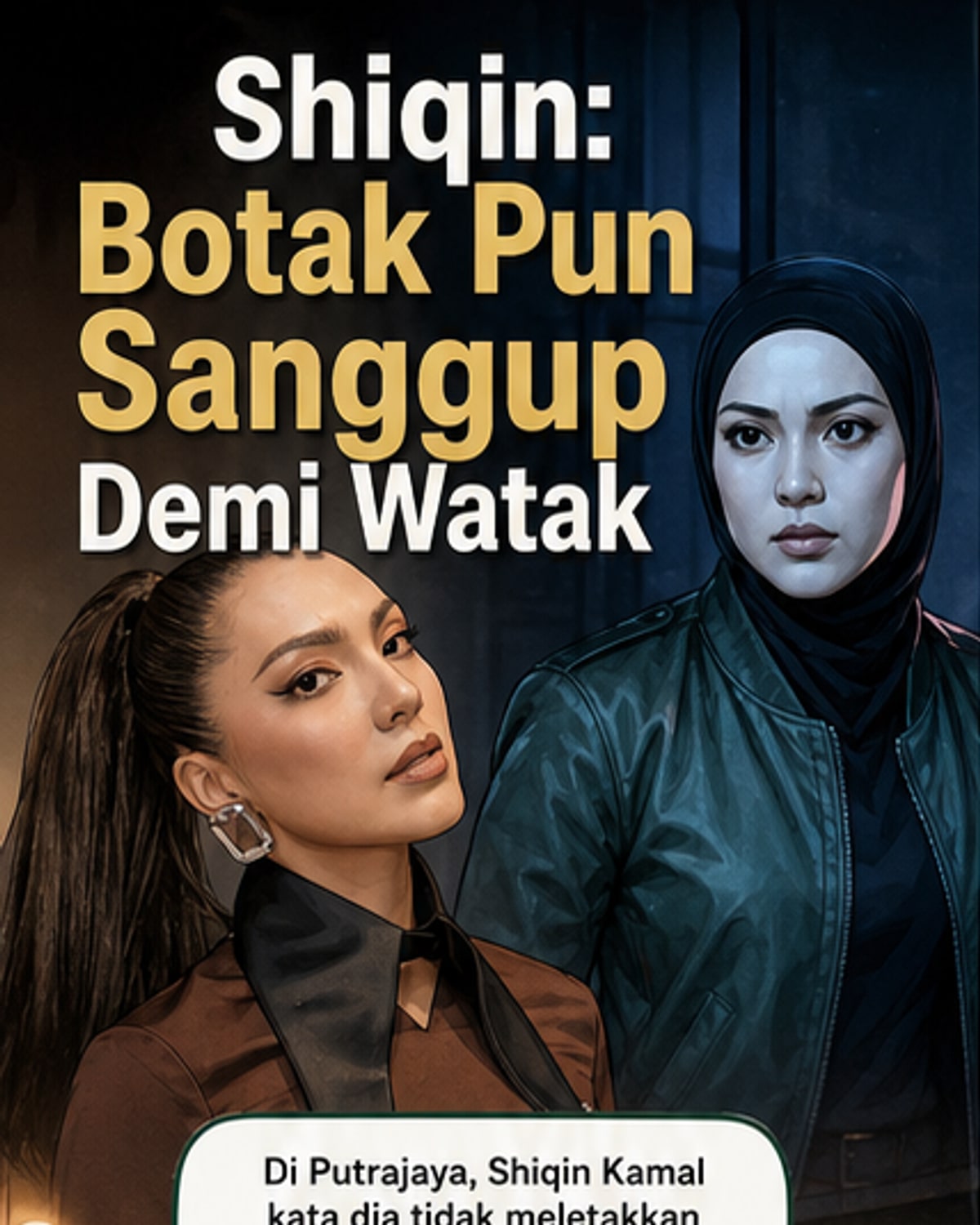 Shiqin Kamal sanggup botak demi watak