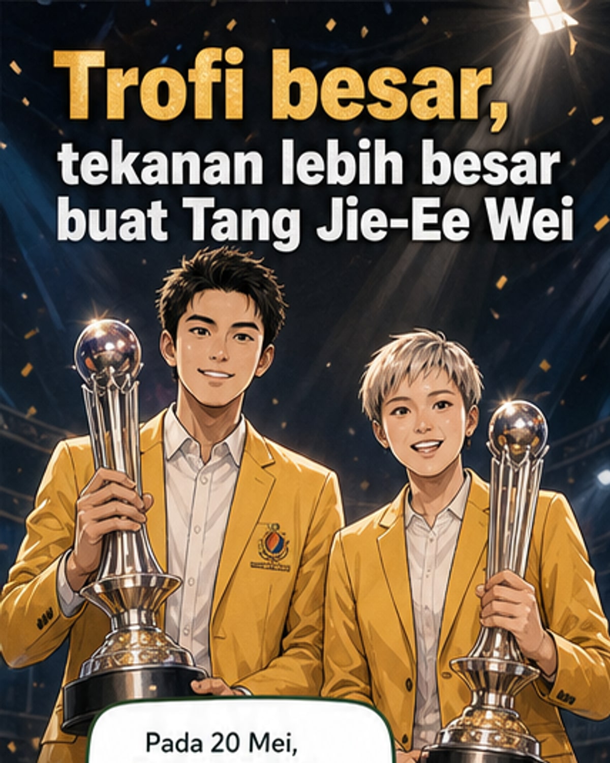 Tang Jie-Ee Wei Raih Anugerah Olahragawan
