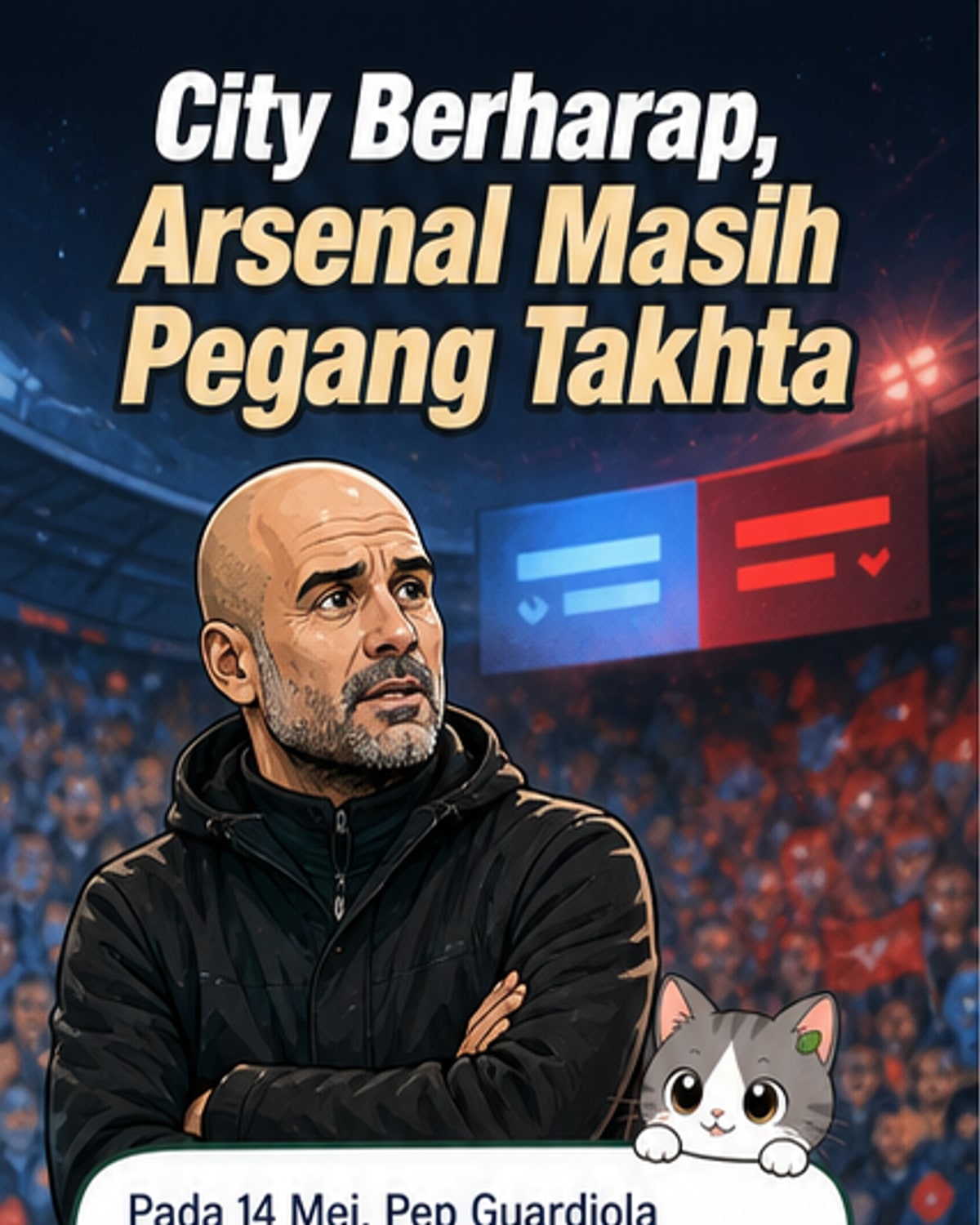 Guardiola Masih Berharap Arsenal Tercicir