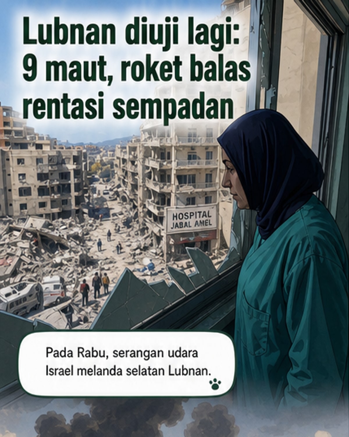 Serangan Israel tewaskan sembilan di Lubnan