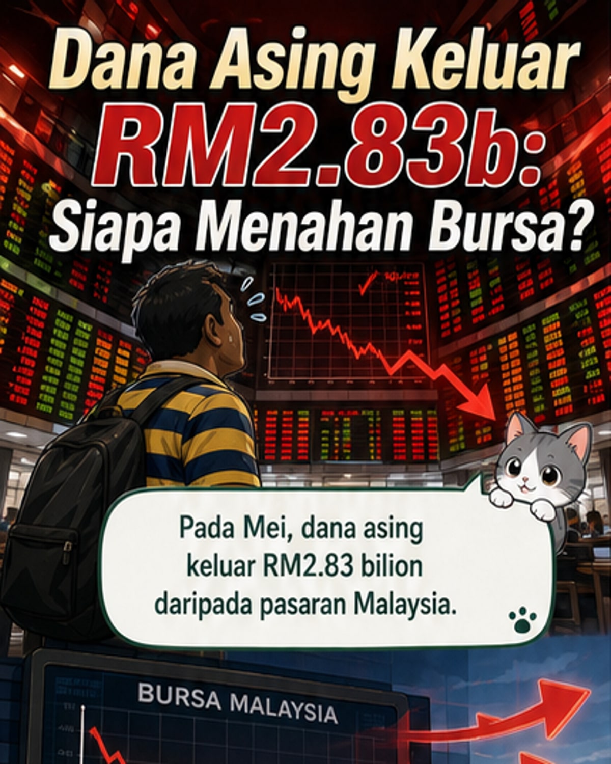 Dana Asing Keluar RM2.83 Bilion