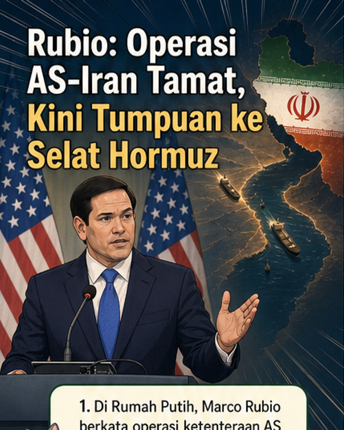 AS akhiri operasi ketenteraan terhadap Iran