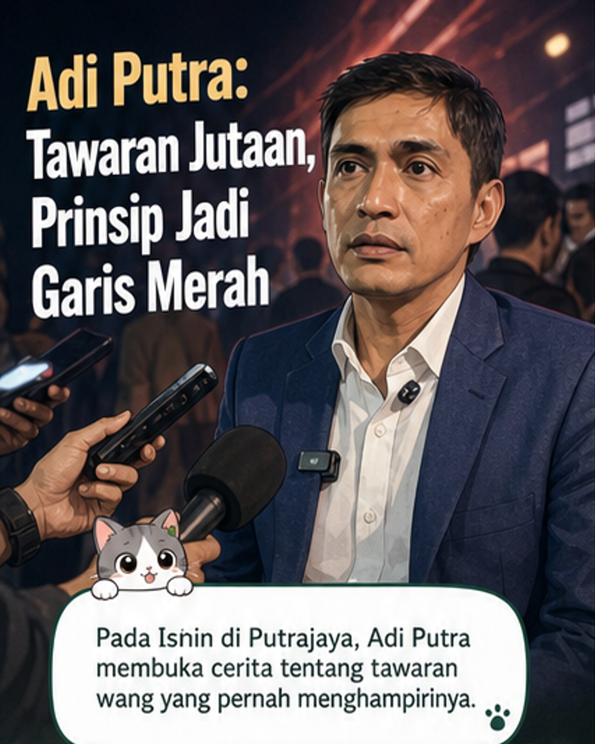 Adi Putra dedah tawaran rasuah RM10 juta