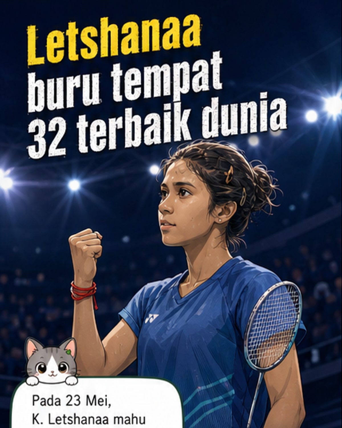 Letshanaa sasar kekal di kelompok 32 terbaik dunia