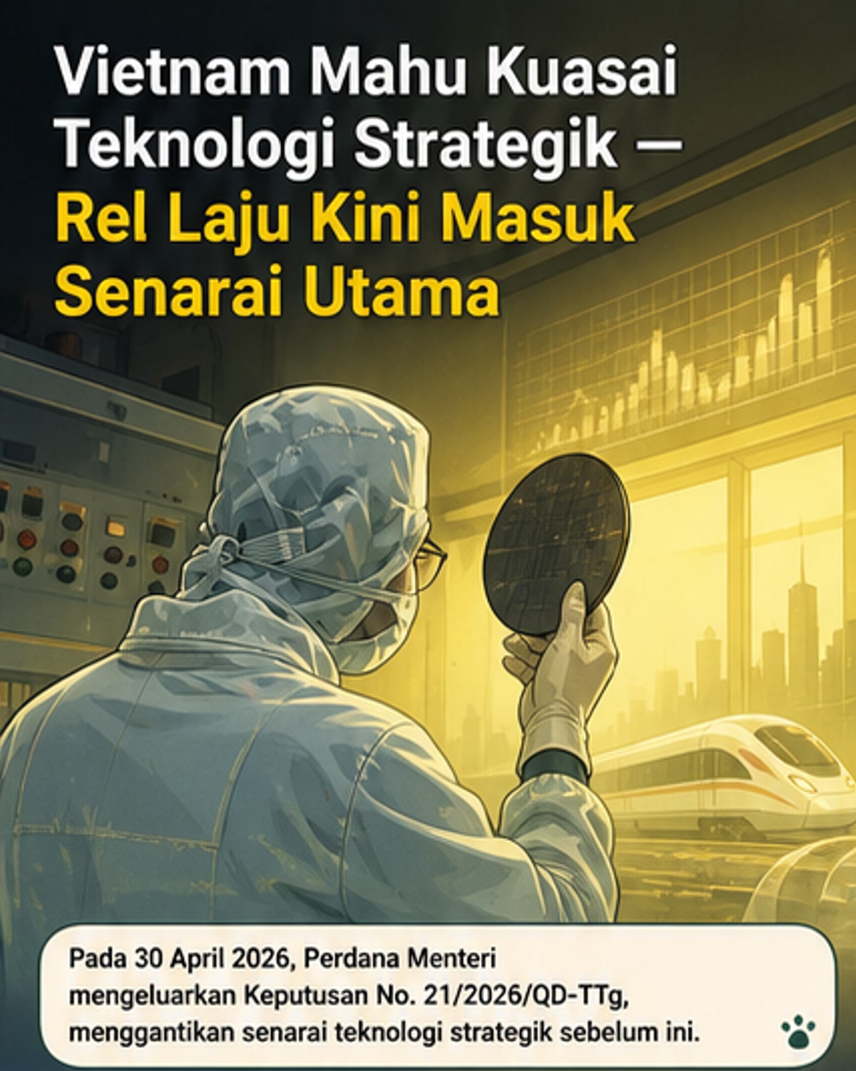 Vietnam tambah kereta api berkelajuan tinggi ke teknologi strategik
