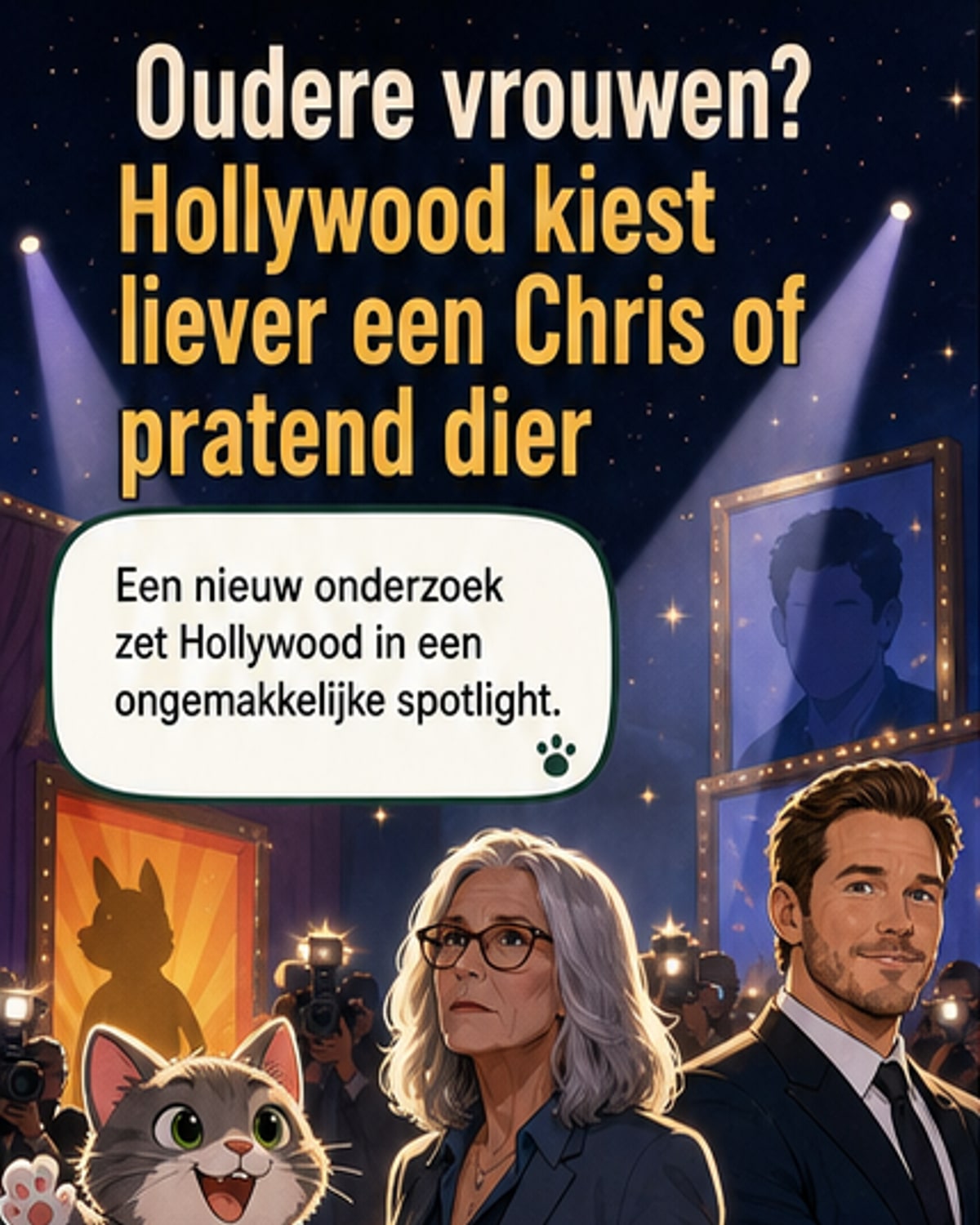 Vaker een Chris of dier dan een ouder vrouw