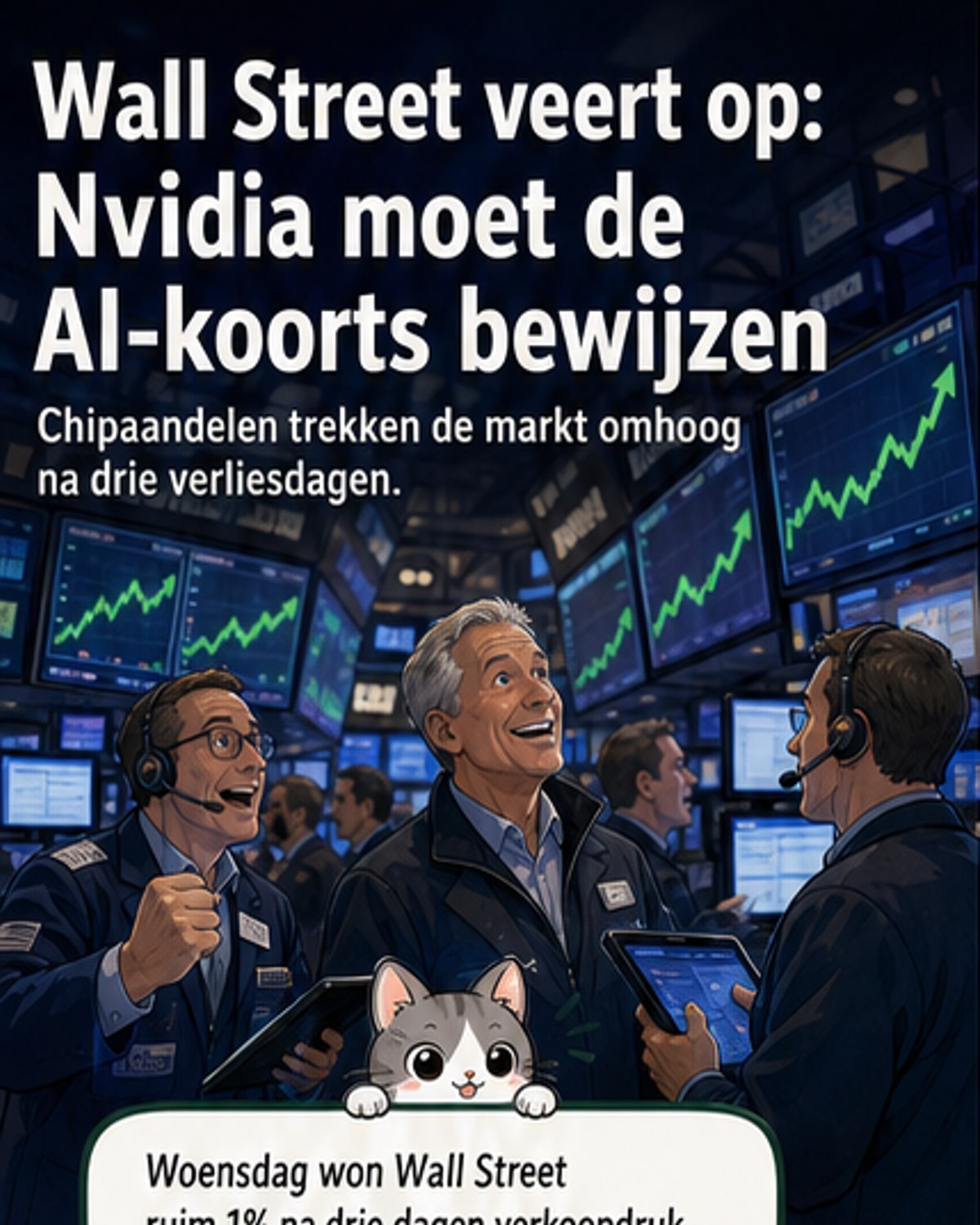 Wall Street herstelt met AI-impuls