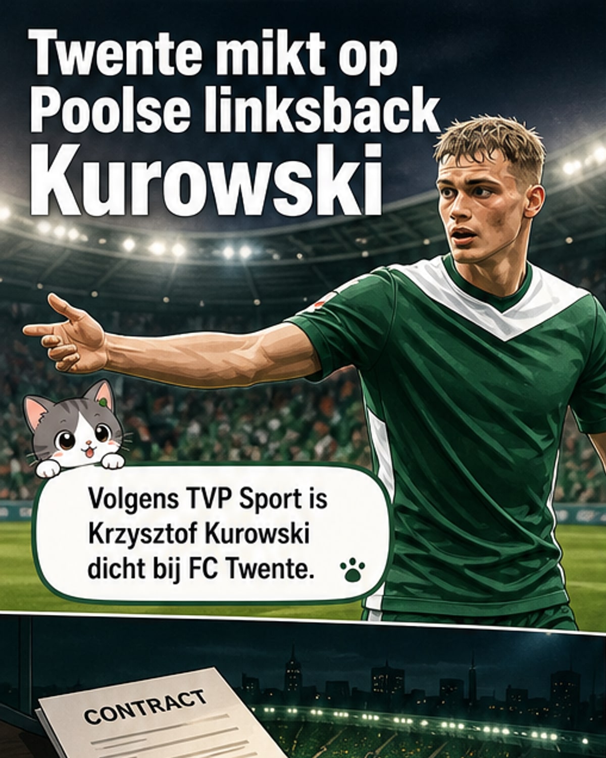 Twente haalt Poolse linksback Kurowski