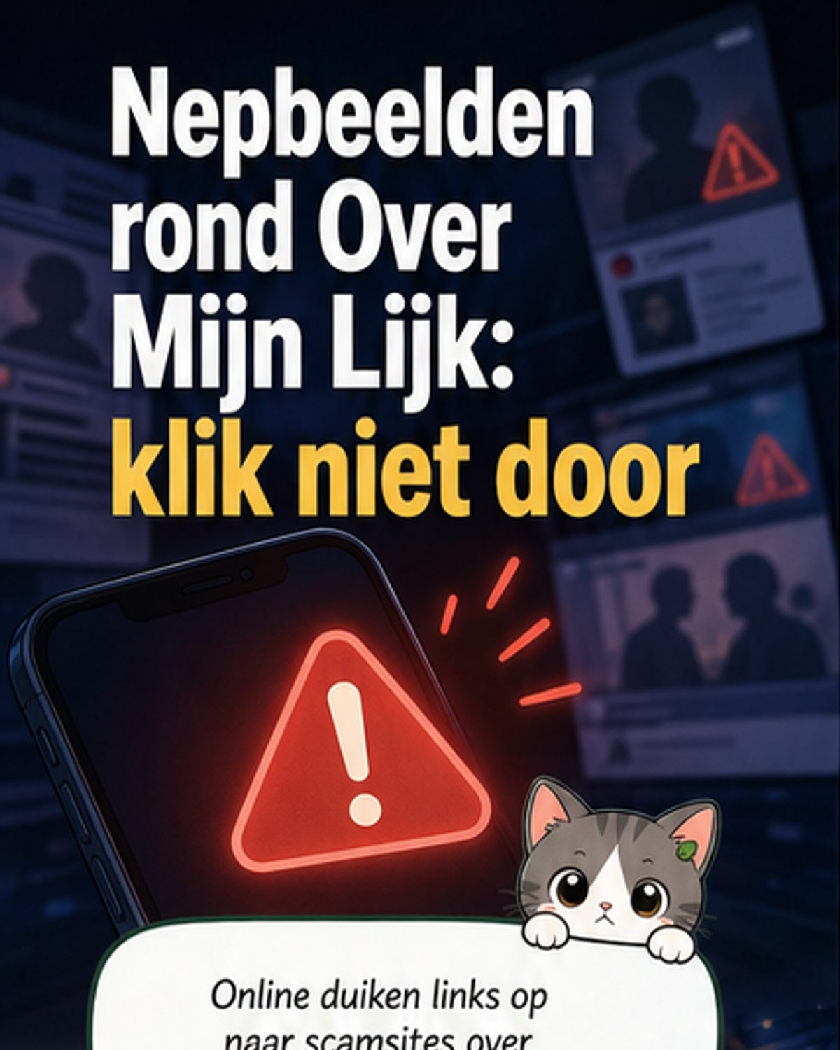 Over Mijn Lijk waarschuwt voor nepfoto’s