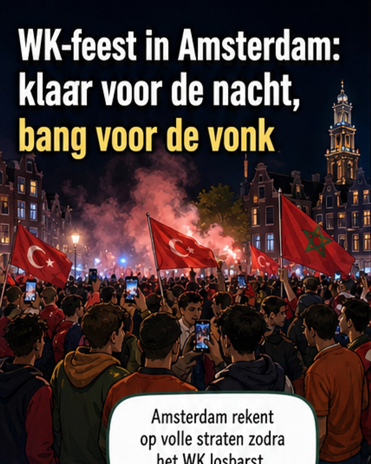 Amsterdam bereid op WK-feesten