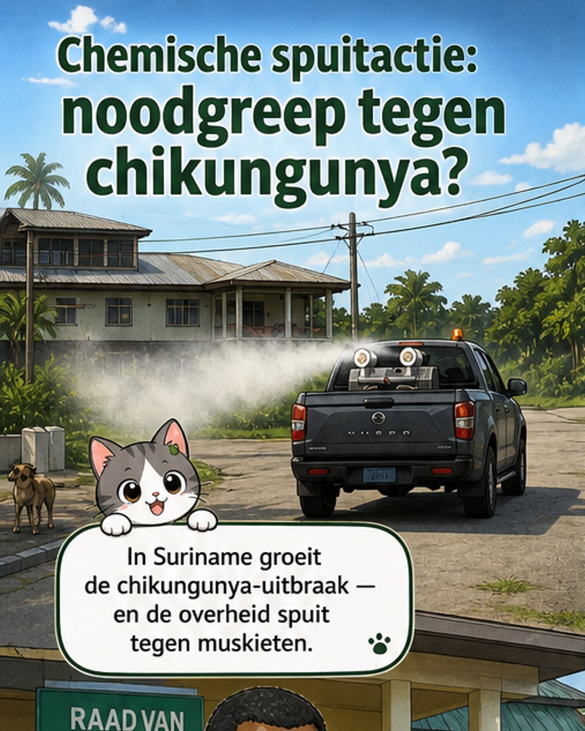 Minister over chikungunya-besproeiing